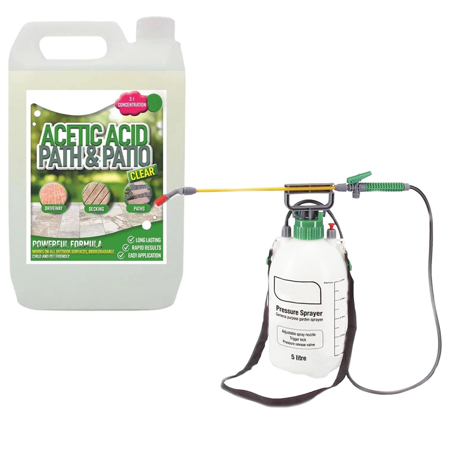 5 Litre Garden Acetic Acid Path & Patio Cleaner