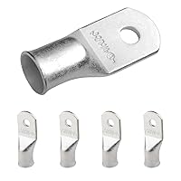 Vista 66 de SELTERM 25 piezas de lengüetas de cable de batería de cobre estañado de grado marino de 2/0 AWG de 3/8 pulgadas, terminales de anillo de calibre 00