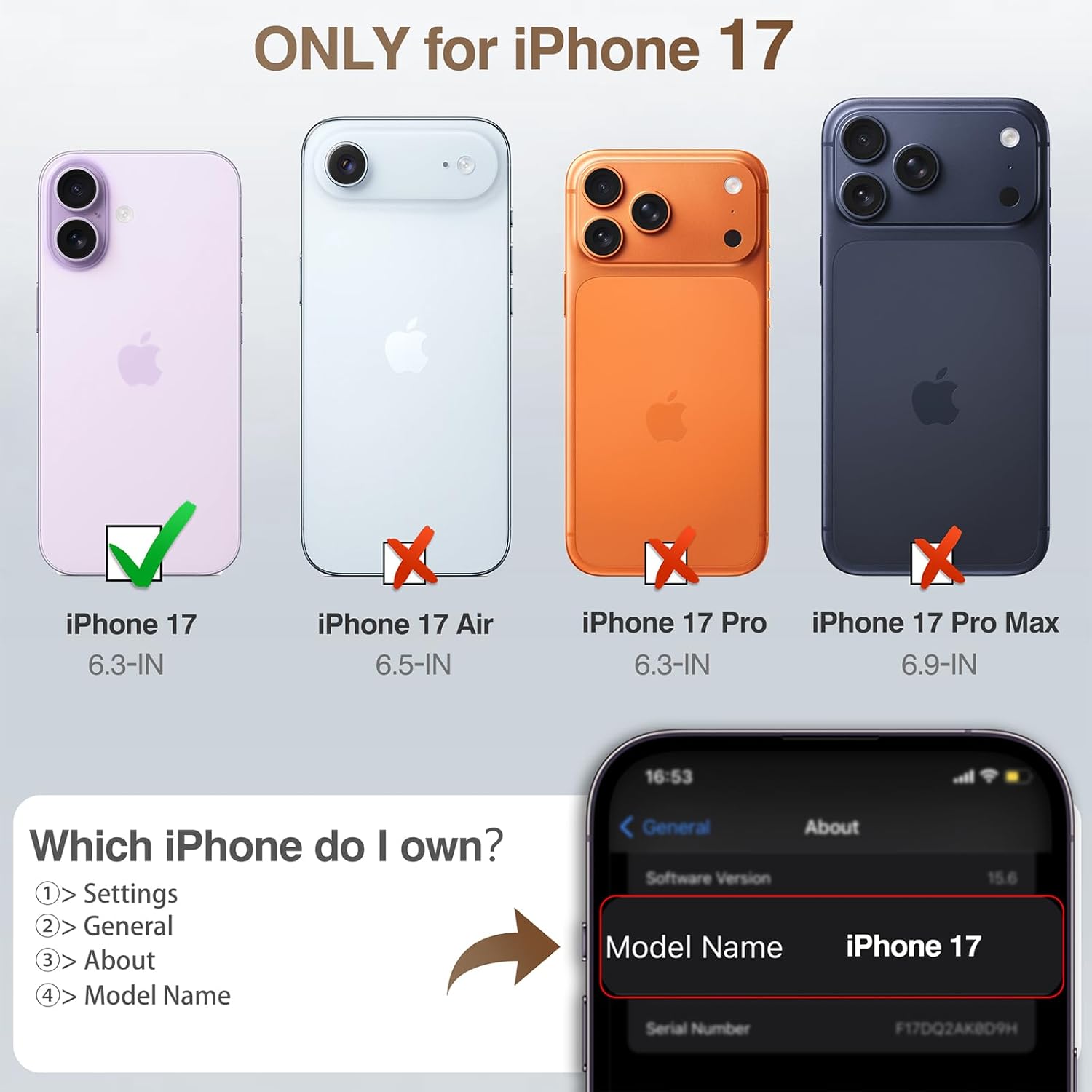 LOHASIC Designed for iPhone 17 Case, Luxury Elegant PU Leather Classic Full Body Protective Men Women Phone Cases Soft Back Cover for iPhone 17 6.3 inch 2025, Brown - Image 2