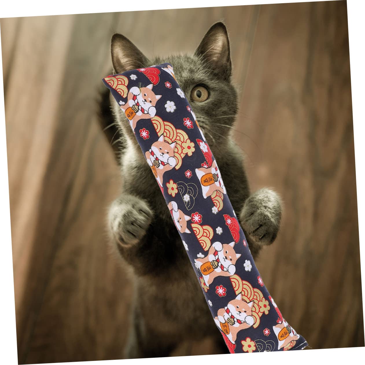 DOITOOL Lot de 2 Coussins pour Chat Dintérieur Jouet à Mâcher Remplissage 6 Pièces