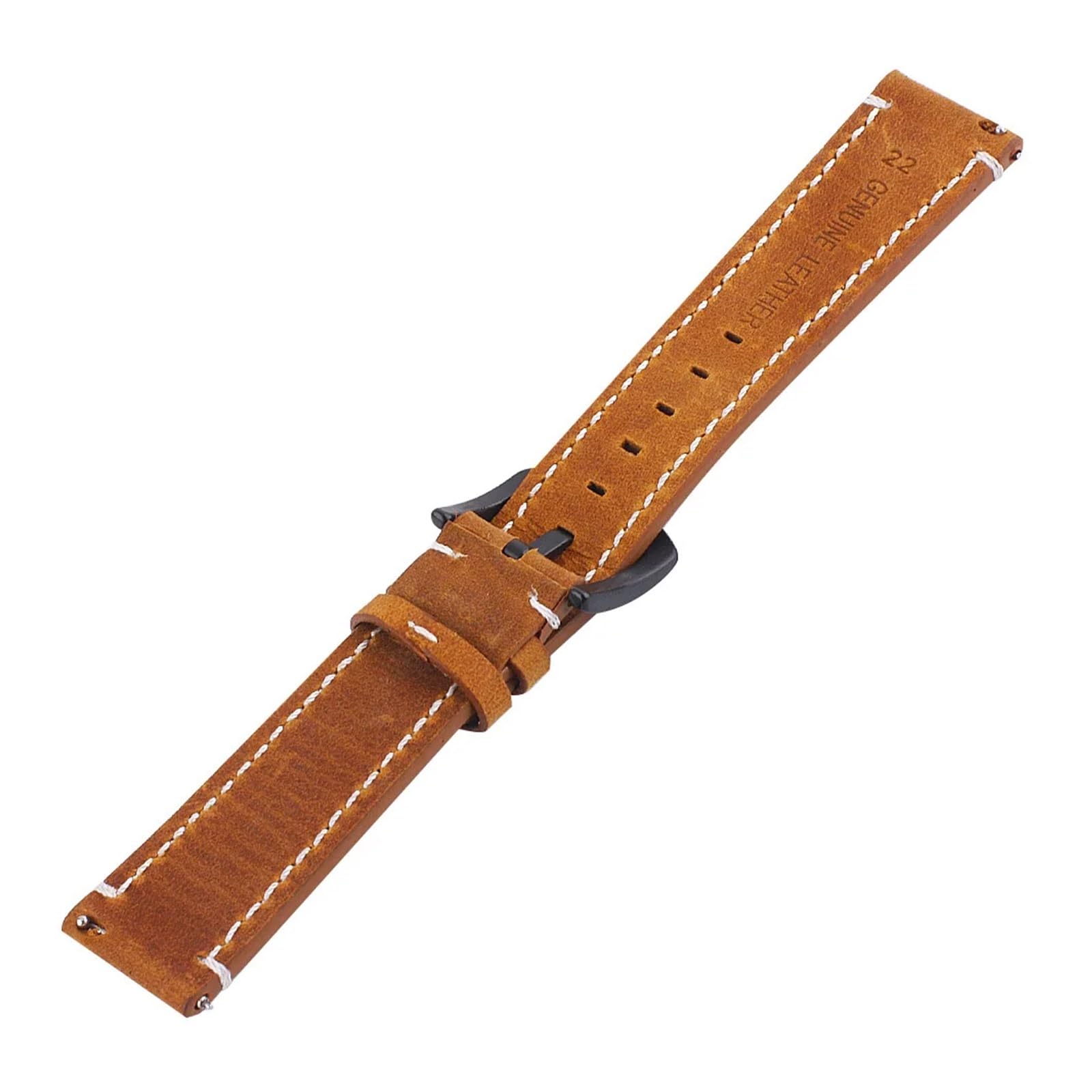 MRKU Bracelet de Montre Vintage en Cuir véritable pour Montre connectée