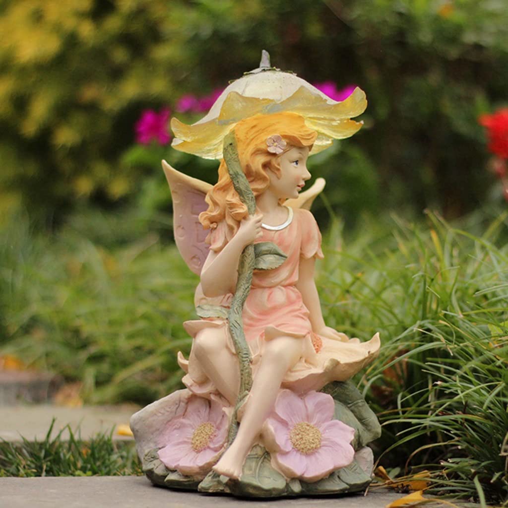 Kartka z życzeniami Ogród wróżka Dekoracja Ozdoby Figurka Żywica Statua Balkon Taras Dekoracja Zewnętrzny Dziedziniec Ogrodnictwo Dekoracja Ozdoby Świąteczne