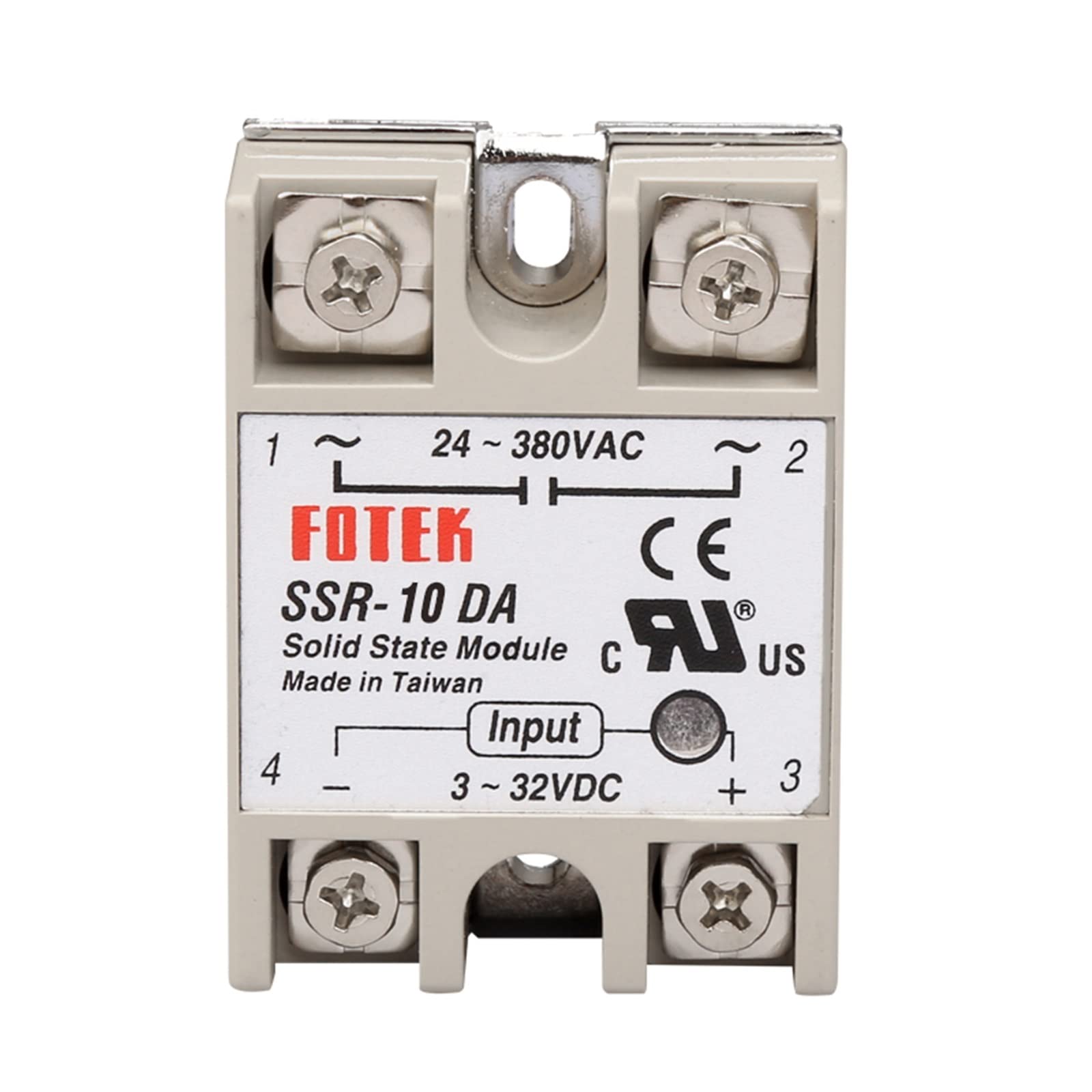 GJZIFGFWQ 5pcs Solid State Relay SSR-10DA 25DA 40DA 50DA 60DA 100DA Radiator 3-32V/DC to 24-380V/AC SSR(SSR-50DA)