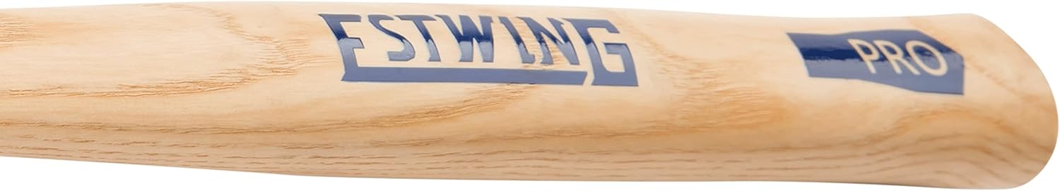 ESTWING Sure Strike Ball Peen Hammer - 16 oz Metalworking Tool with Forged Steel Head & Hickory Wood Handle - MRW16BP