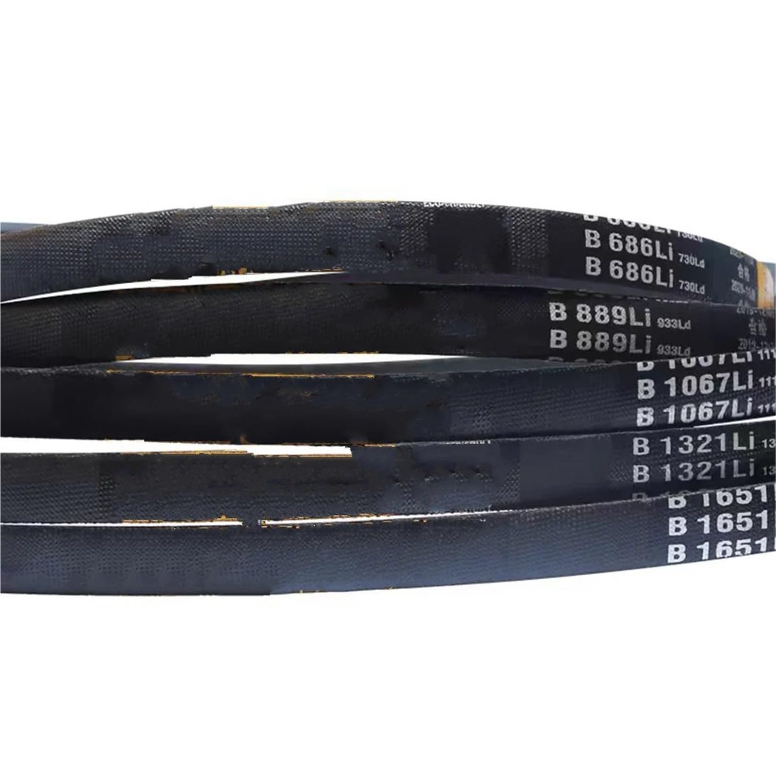 Cinghia polivale Cinghia Trapezoidale Sezione B Da B-3500 A B-4950 Cinghie Di Trasmissione Triangolari Per Auto/tosaerba Larghezza 17 Mm X 11 Cinghie Trapezoidale(Li 4400mm)