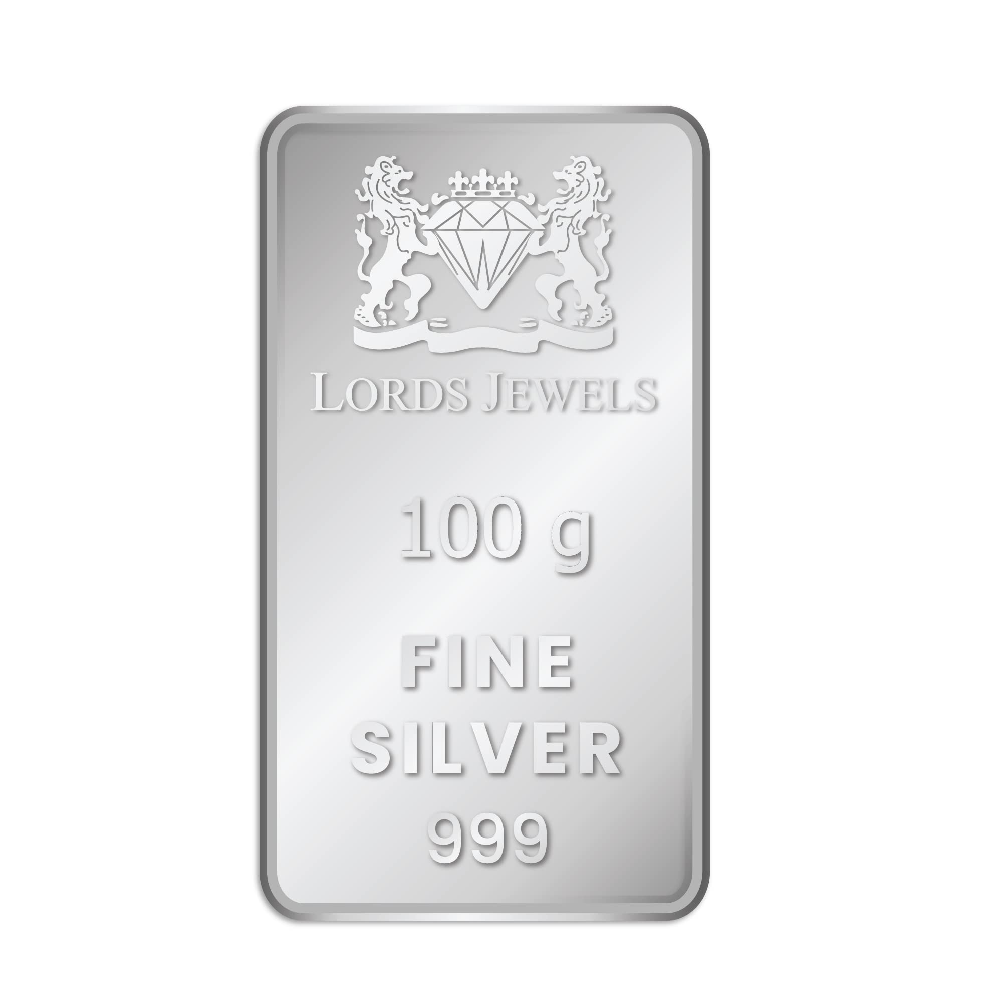 100 Grams 999 Pure Silver Bar - BIS Hallmarked, Perfect for Investment and Gifting
