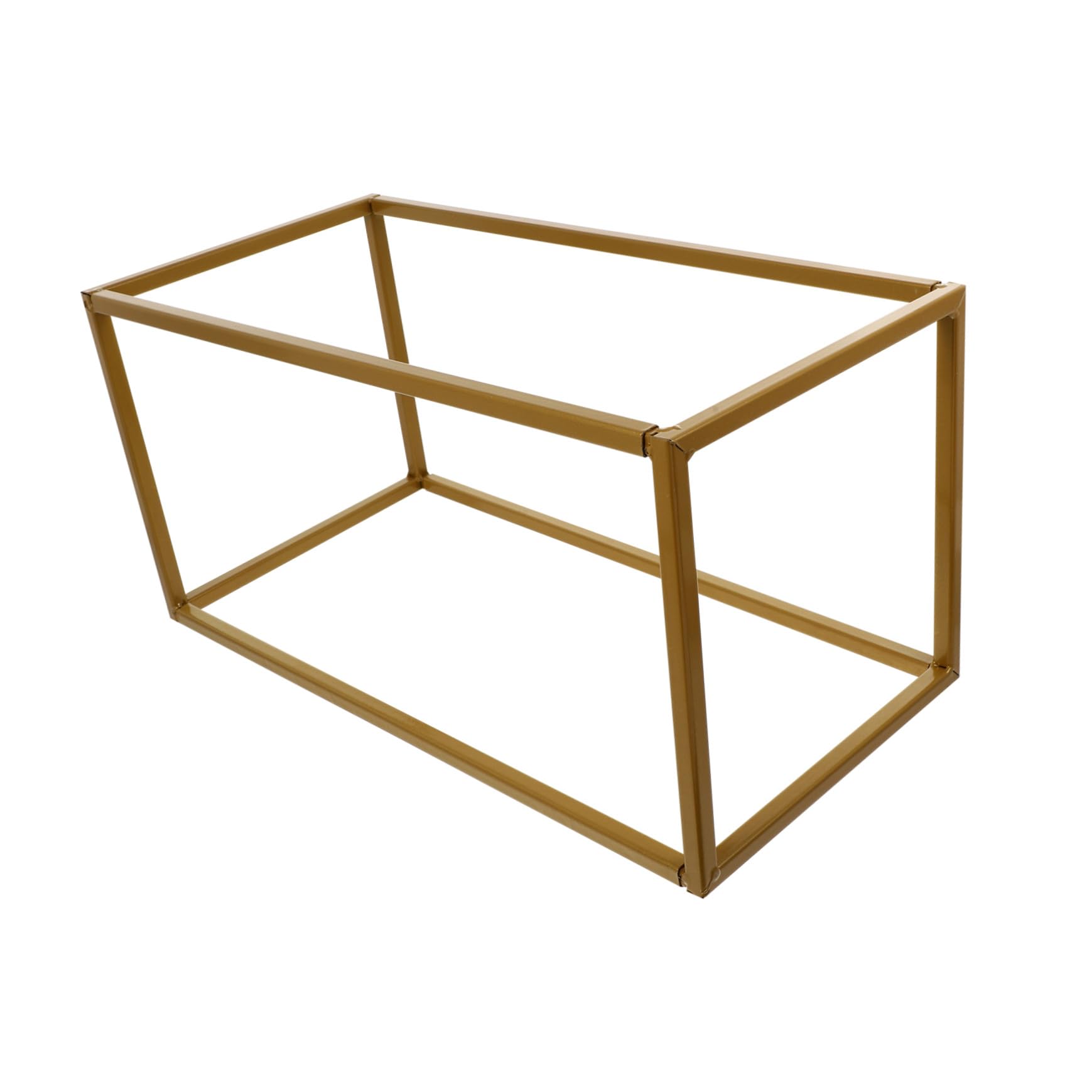 Cornice Decorativa Rettangolare in Ferro Oro per Matrimonio | 1 Pezzo, Forma Geometrica Irregolare, Adatta a Scena Party, Design Astratto e Atmosfera Romantica