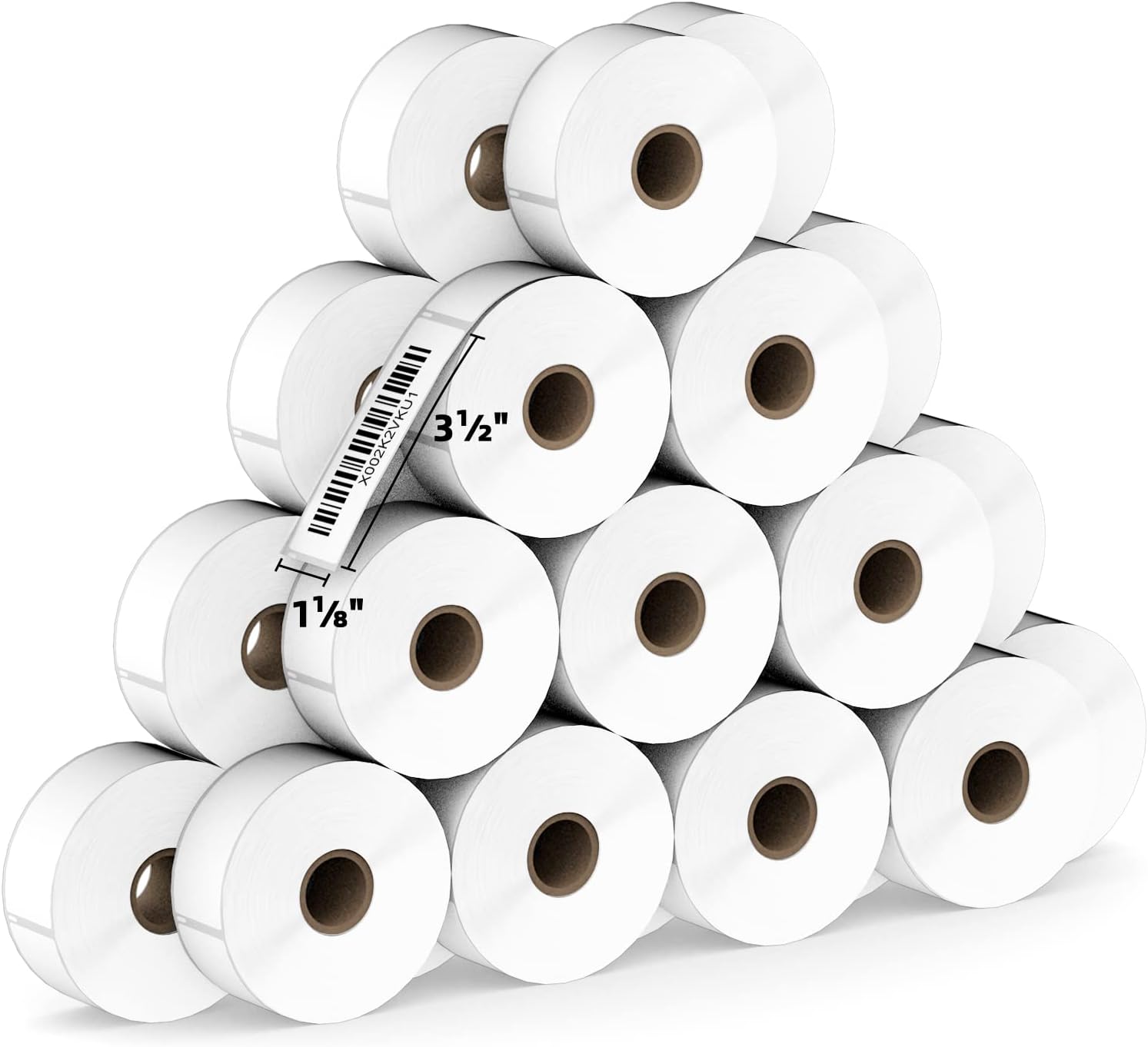 Compatible Direct Thermal Labels Replacement for Dymo 30252 (1-1/8" x 3-1/2") 24 Rolls Return Address & Barcode Labels - Use with Labelwriter 450, 450 Turbo, 4XL Printers - 350 Labels/Roll