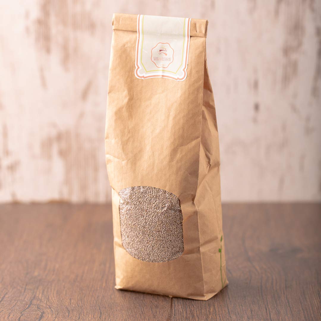 süssundclever.de® Bio Chiasamen weiß | 5,0 kg (5 x 1,0 kg) | salvia hispanica | Premium Qualität | plastikfrei und ökologisch-nachhaltig abgepackt