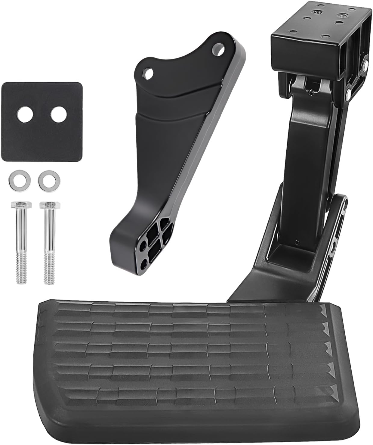 Rear Bed Step Retractable Truck Bumper Step Compatible with 2006-2014 Ford F150 (Not Compatible with Flareside Model) Folding Truck Tailgate Step Replace# 75302-01A