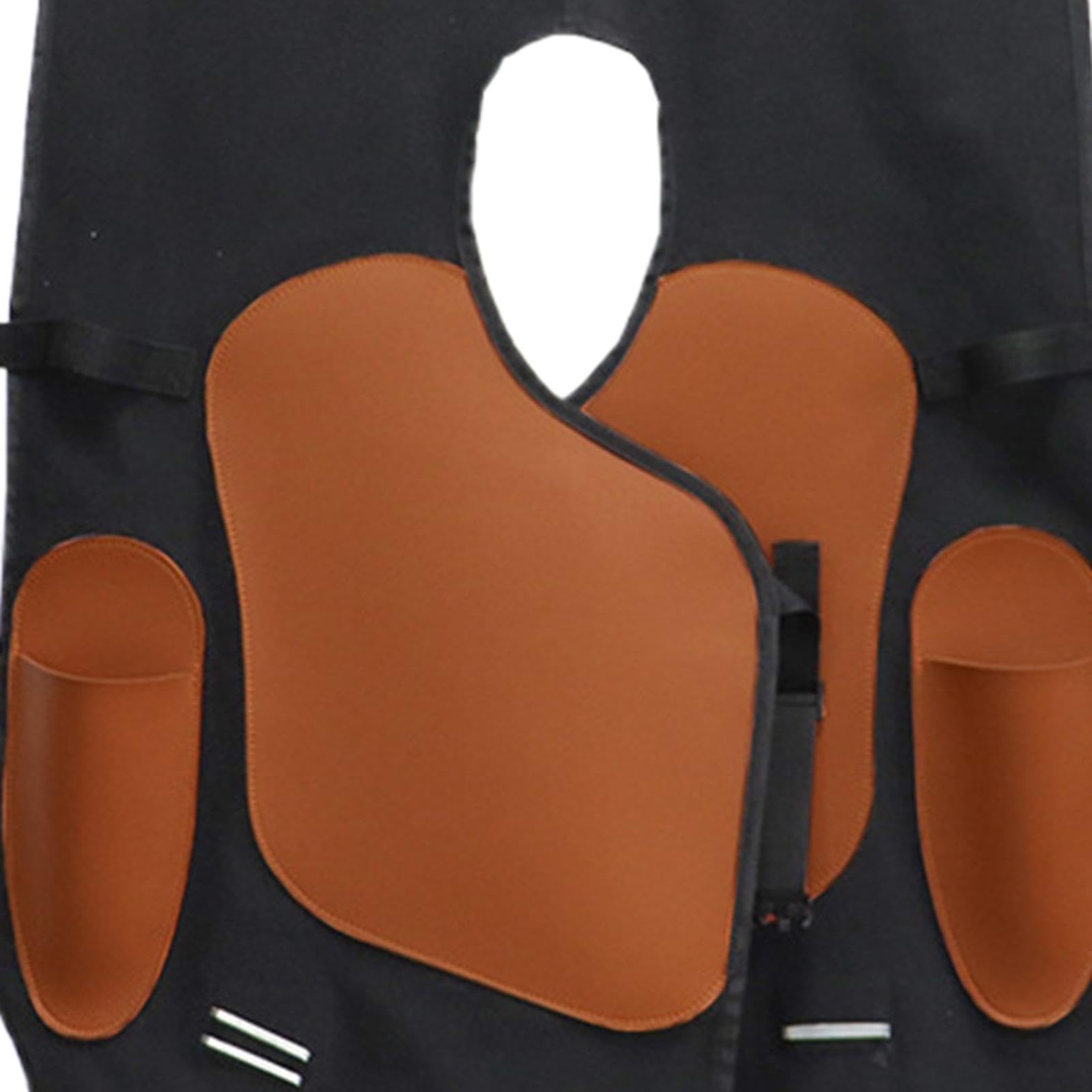 Grembiule da Fabbro Pantaloni per Cura Equina con Ginocchiera | Spallacci Regolabili in per Cura Equina Per Uomo e Donna, Lavori di Saldatura, Manutenzione, Agricoltura, Allevamento