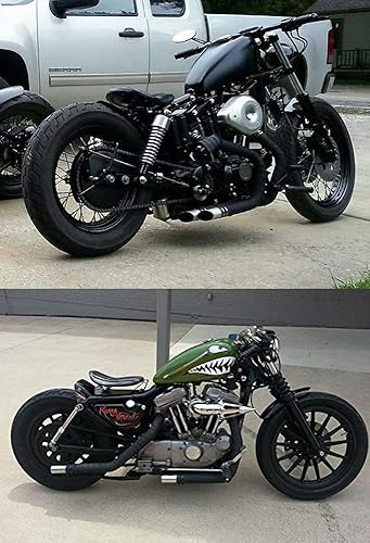 Miniatura 6 de Ucreative Envoltura de cabezal de escape de fibra de vidrio negra de 2 pulgadas x 50 pies con 10 bridas de bloqueo de acero inoxidable de 11.8