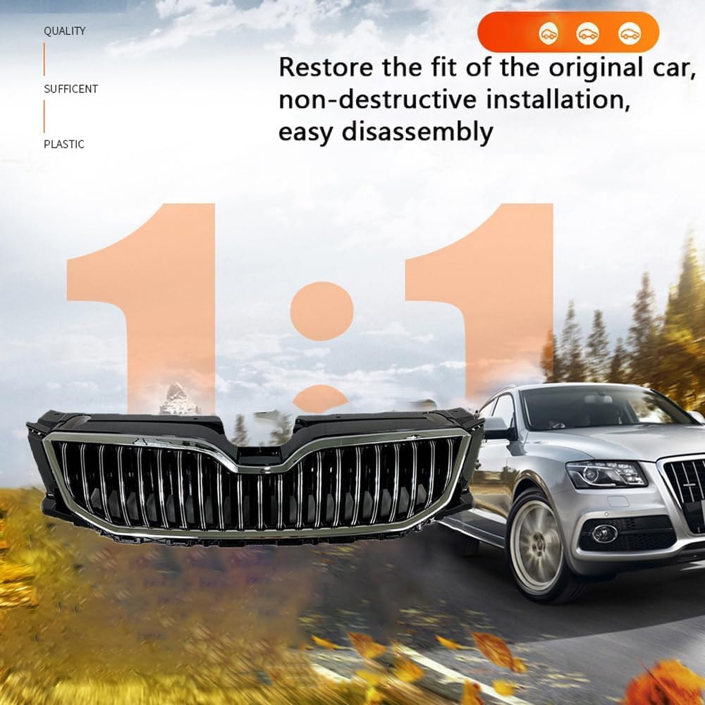 TUBIC Spoiler Anteriore per Auto per Skoda Octavia 2015 2016 2017 Anteriore Spoiler Diffusore Protezione Dell'auto Frontali Spoiler Lip Kit Corpo