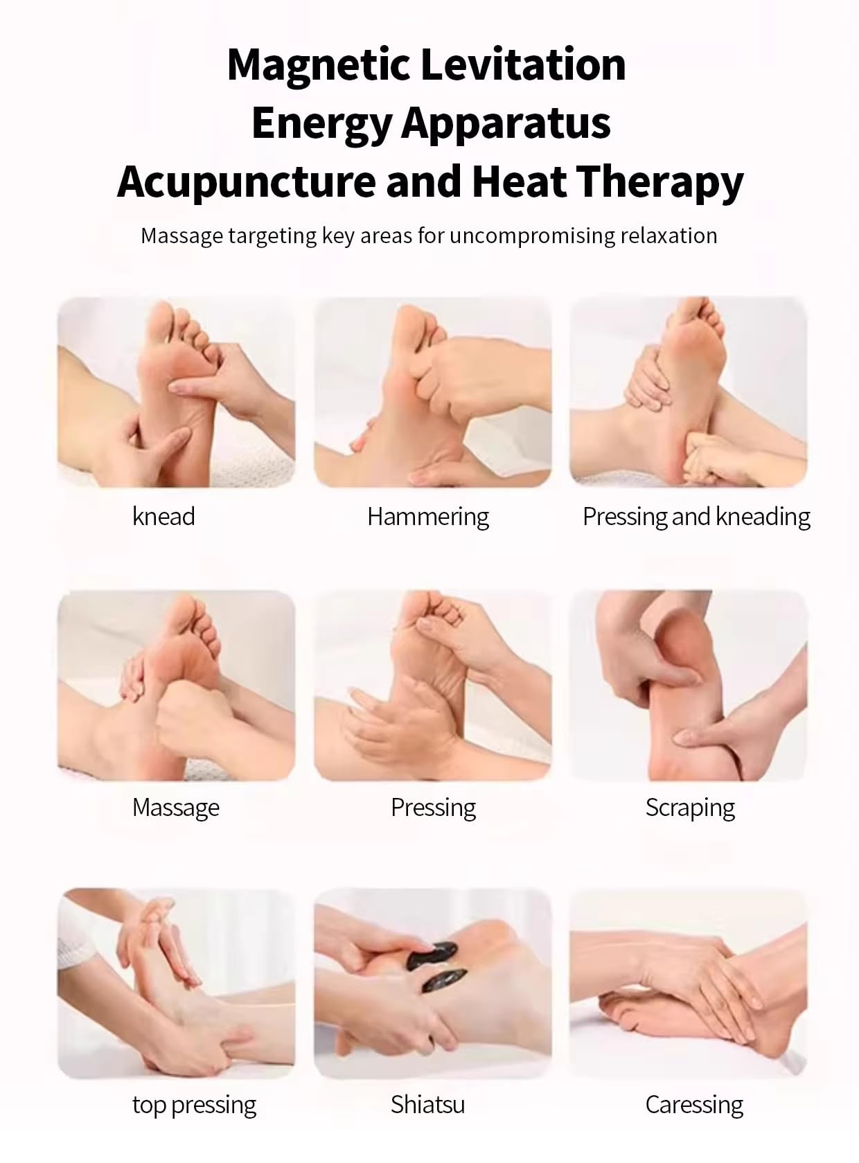 Fußmassagegerät für Plantarfasziitis, Terahertz-Massage mit Fernbedienung, Vibrations- und Wärmefunktion, ideal zur Schmerzlinderung, Muskelentspannung und Durchblutungsförderung