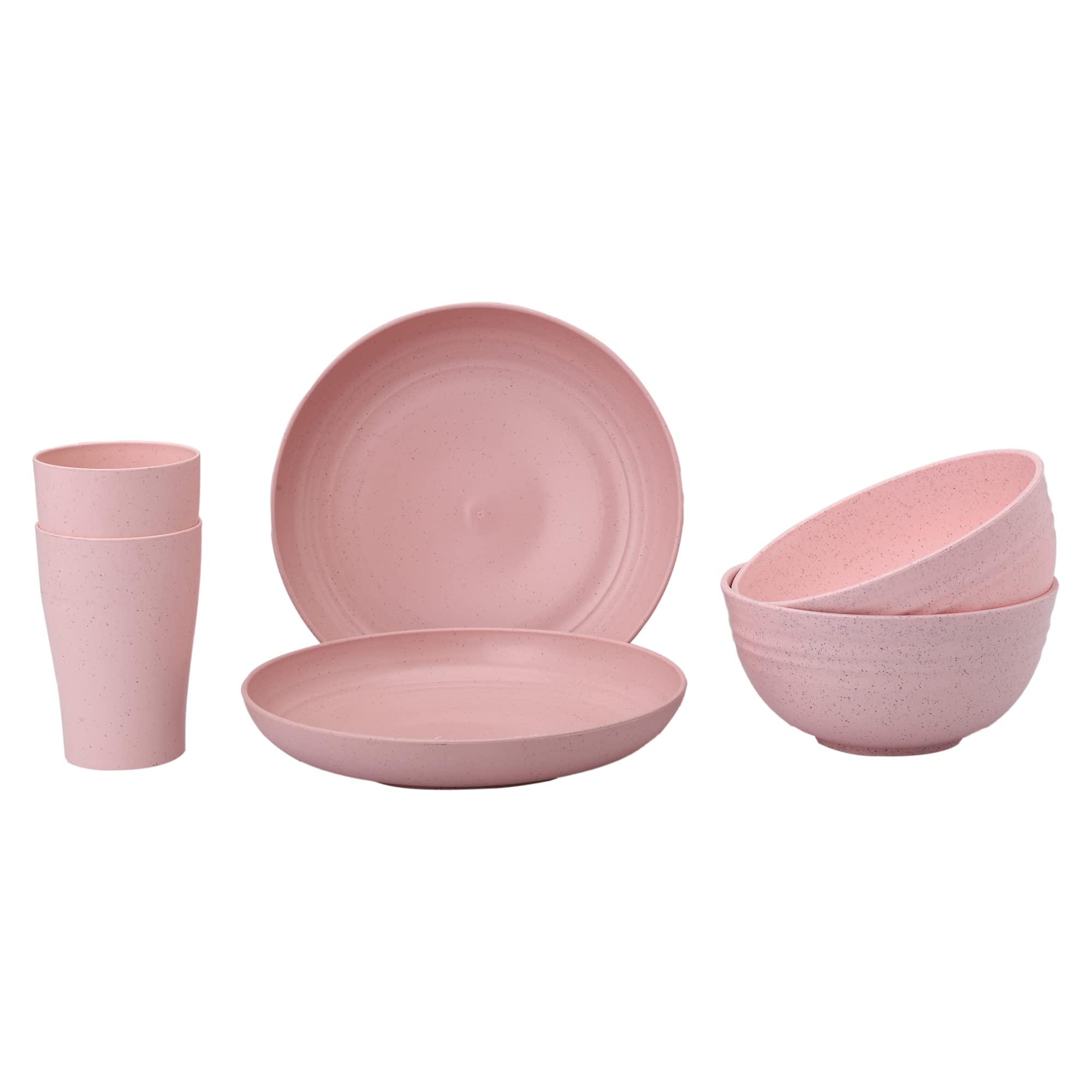 Irida Naturals Planet Friendly Dinnerware Sets Lightweight Unbreakable  Microwave Safe Cups, Plates and Bowls Set, Wheat Straw Hot Cold Serving