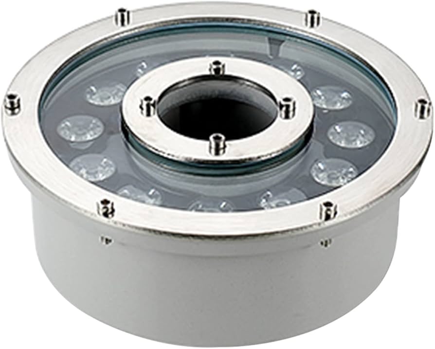 OrbitCob® LED Onderwater Spot 24V Veilige Lage Spanning - RVS IP68 Waterdicht Verstelbare Vijverlamp voor Zwembad, Watervalmuur, Sierfonteinen en Tuinverlichting(Rood,24W