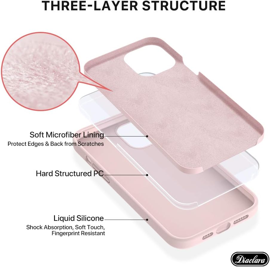 Diaclara iPhone 14 Pro Case Pink