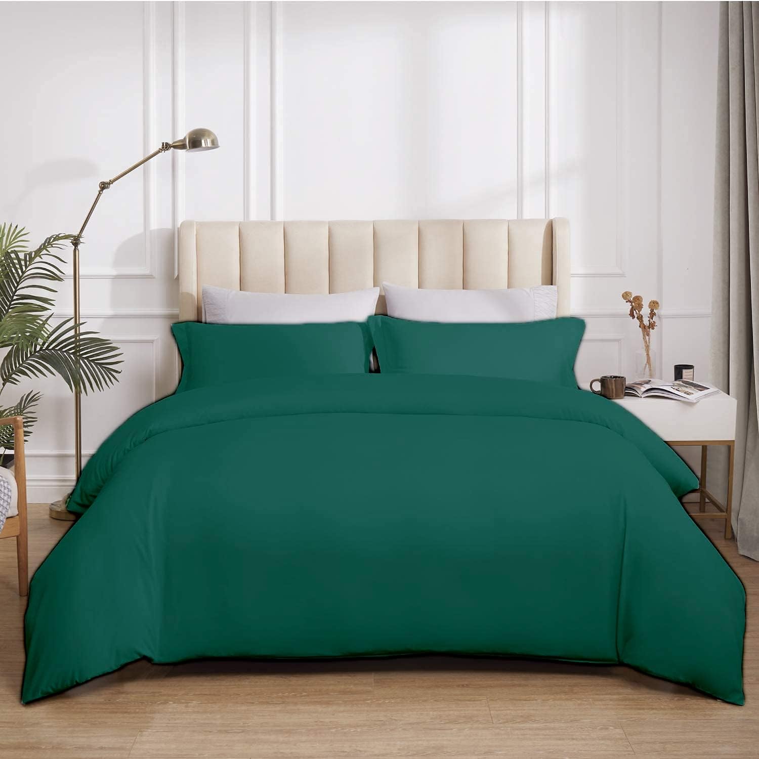 Saferay Green Oversized King Duvet Cover Set 100