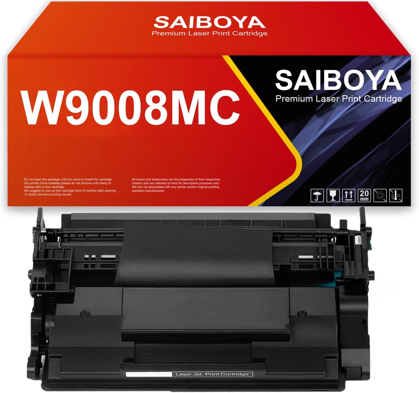 SAIBOYA Remanufactured W9008MC Toner Cartridge Black