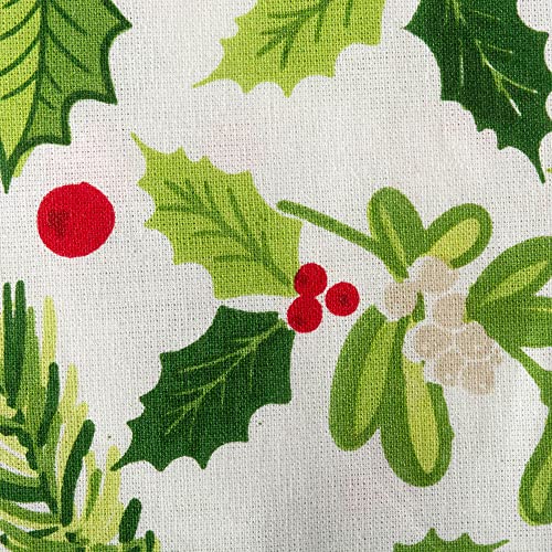 Dii Boughs Of Holly Collection Decorative Holiday Dining Table & Kitchen Décor, Napkin Set, 20X20, Christmas Greenery, 6 Count #TOP3