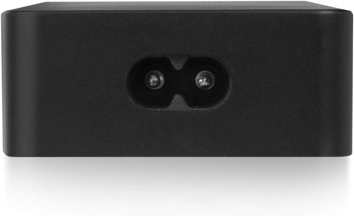 Задня view of the Ewent EW3985 charger showing the figure-8 power input port.