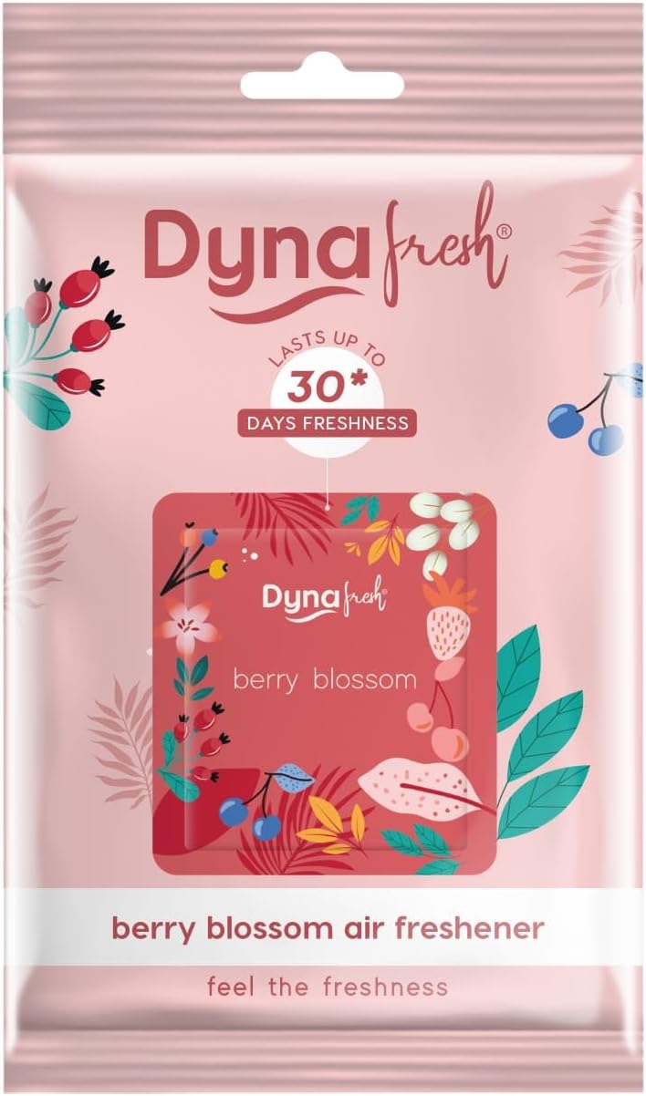 Dynafresh® Air Freshener Gel - Bathroom and Toilet | Lasts Up to 30 days | Berry Blossom 10g each (Pack of 10) (100g)