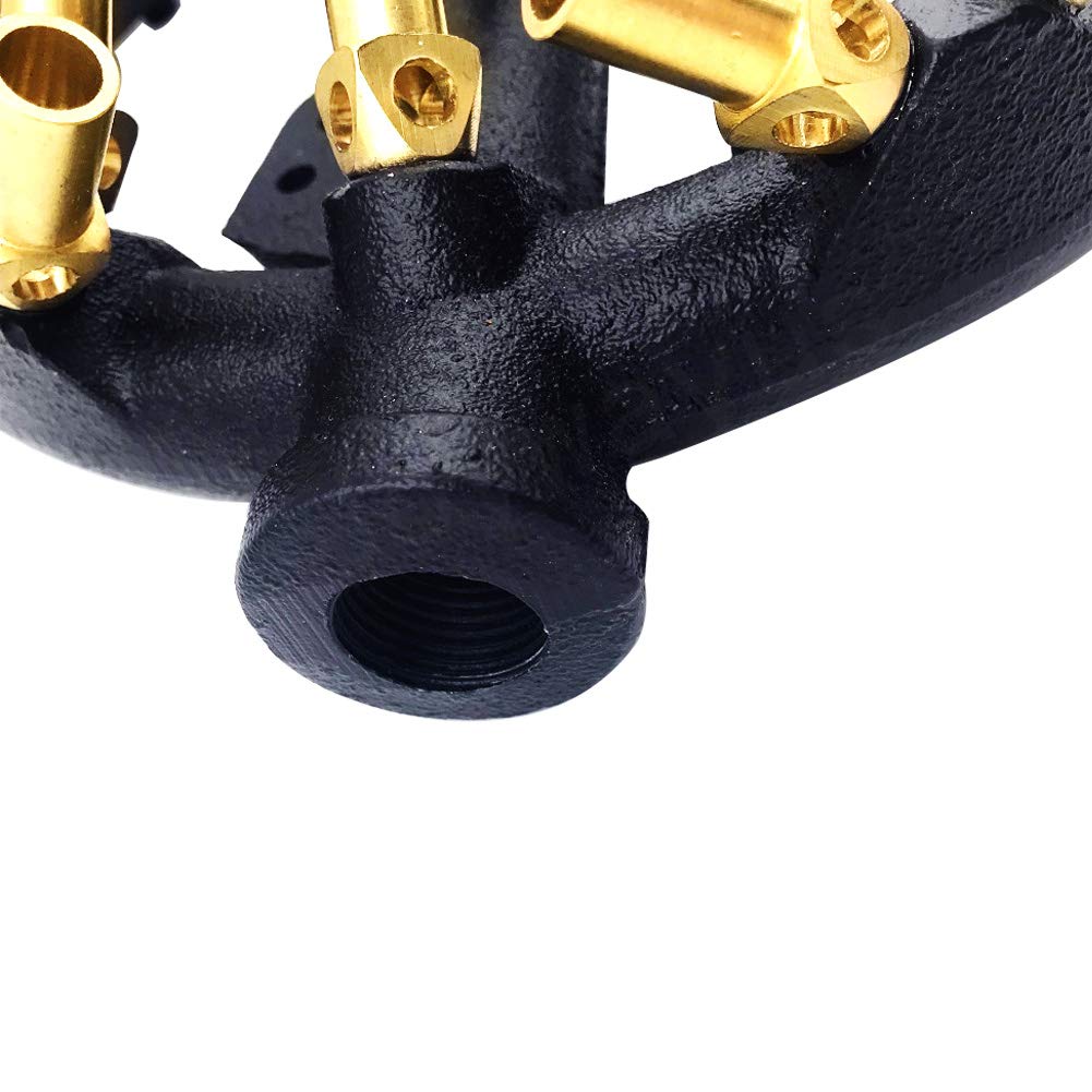 Joywayus Erdgasbrenner, 23 Spitzen für Wok-Serie, Rühren, Grillen, Gusseisen, runde Düse, Jet-Brenner