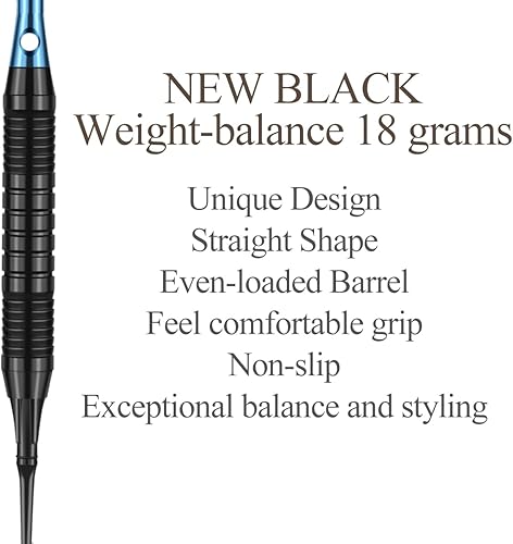 Miniatura 10 de sanfeng Juego de puntas de plástico para dardos  0.63 oz 0.74 oz colorido arco iris punta suave dardos 50 juntas tóricas antisueltas 6 ejes