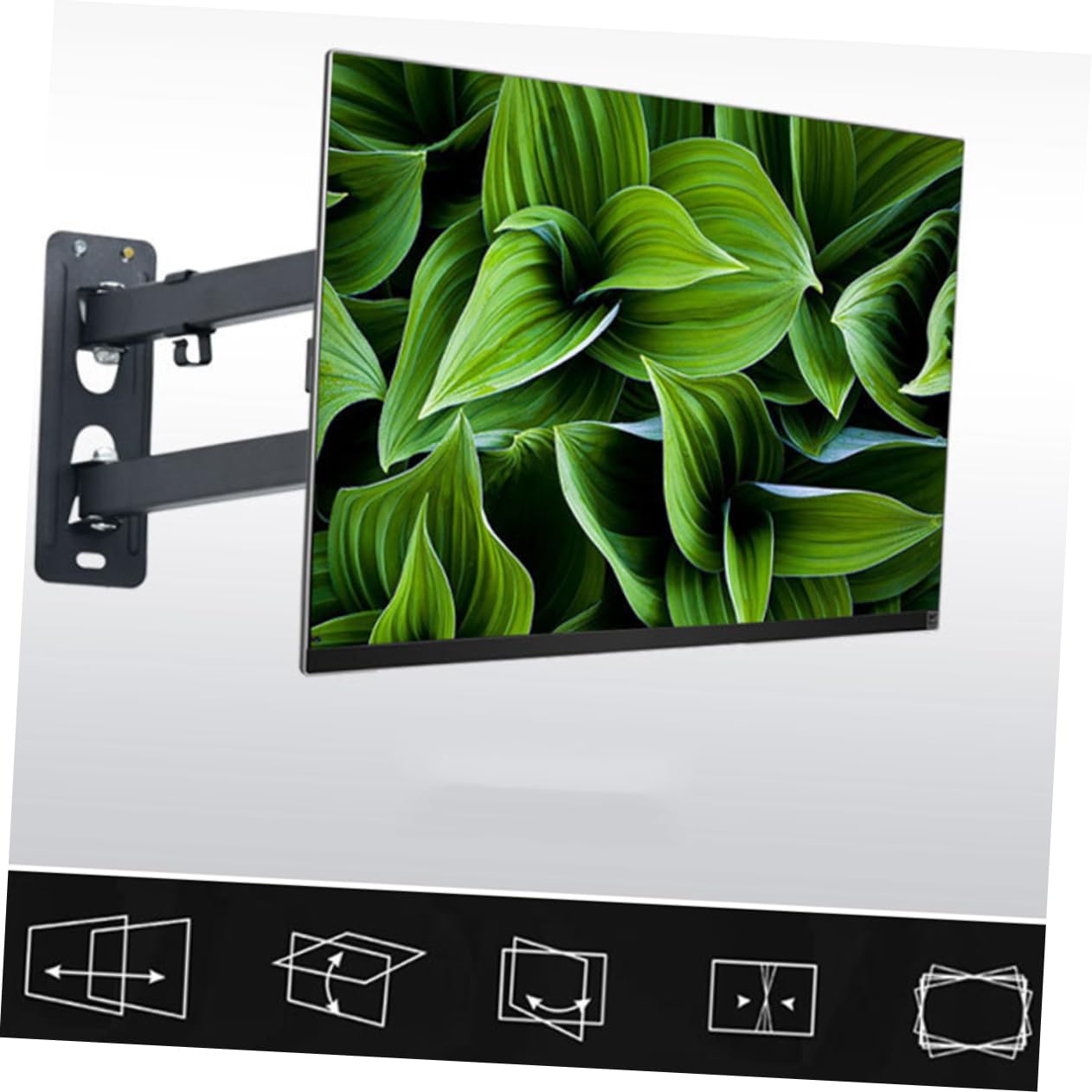 SHINEOFI Supporto Parete Tv Lcd da Staffa Parete Regolabile e Girevole Compatibile con Tv LED Lcd Livella Bolla