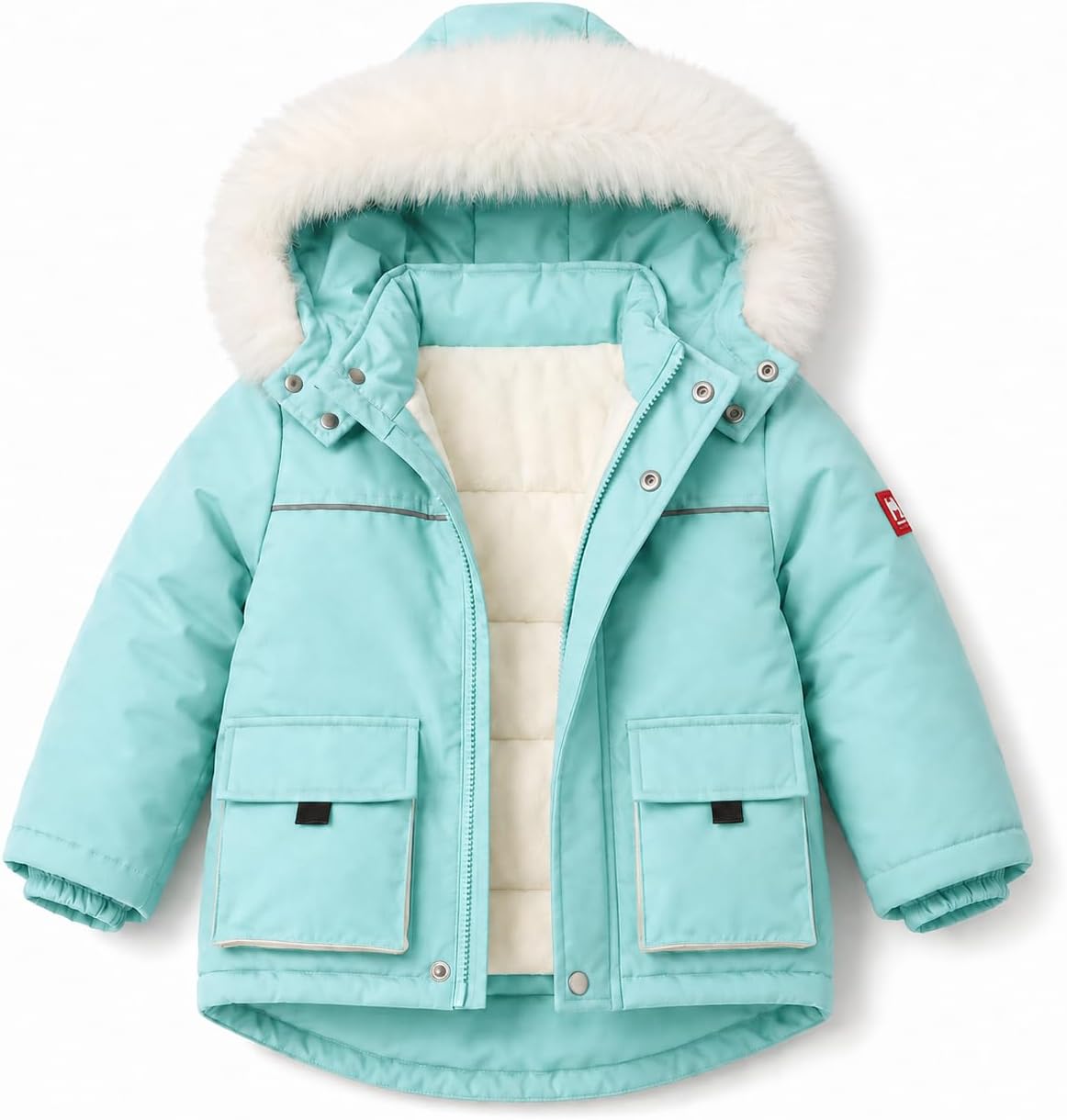Toddler Winter Coat Kid Puffer Jacket Snow Parka Fleece Outerwear