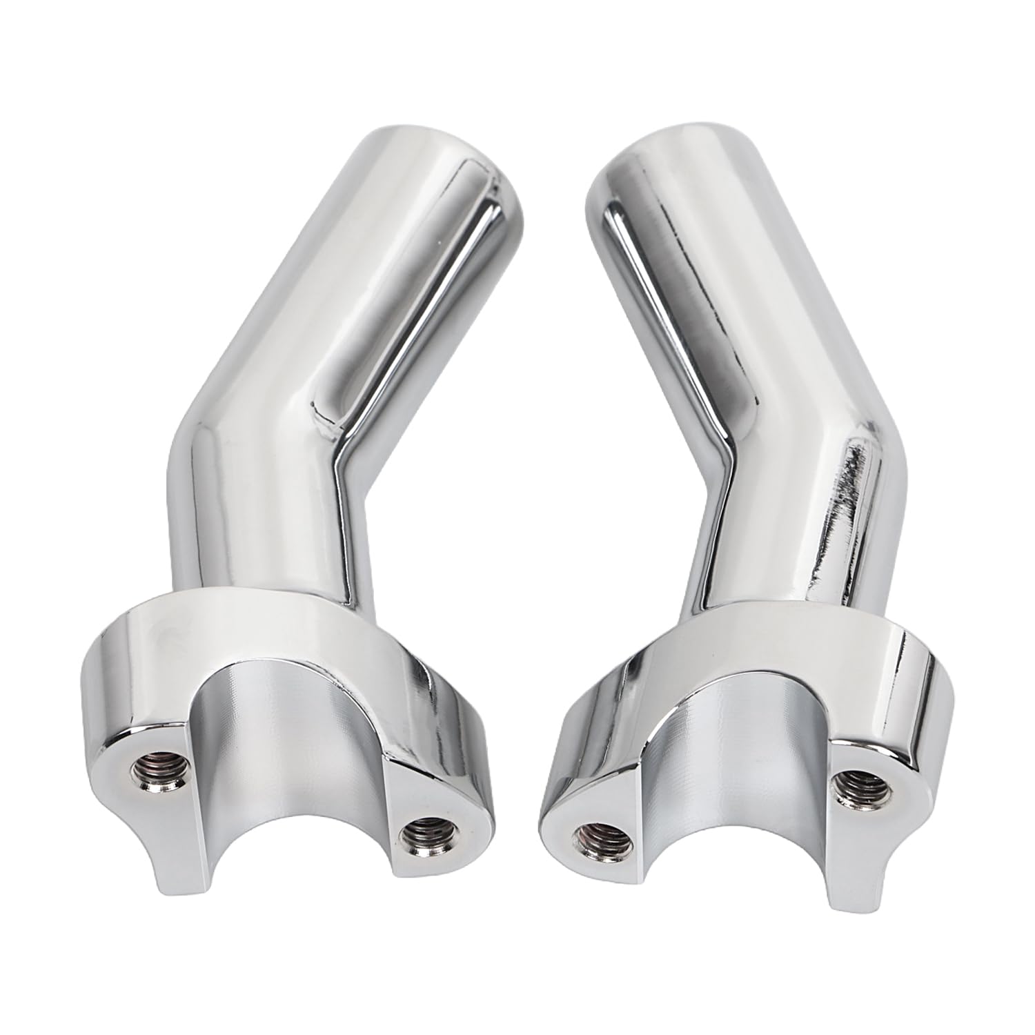 Rehausseurs de guidon chromés de 10,2 cm pour Harley 2,5 cm Dyna Street Bob Fat Boy Heritage Softail Sportster XL 883 1200