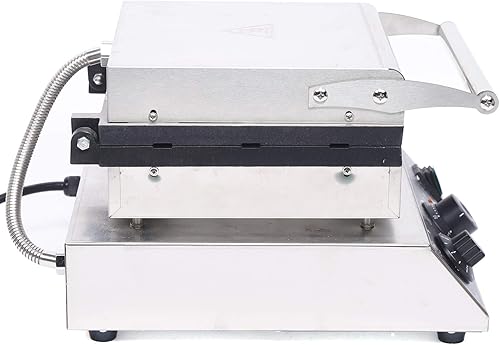 Miniatura 3 de Máquina de gofres eléctrica antiadherente de 1500 W, 6 piezas, de acero inoxidable, para restaurantes, panaderías, cafeterías, cafeterías, bares,