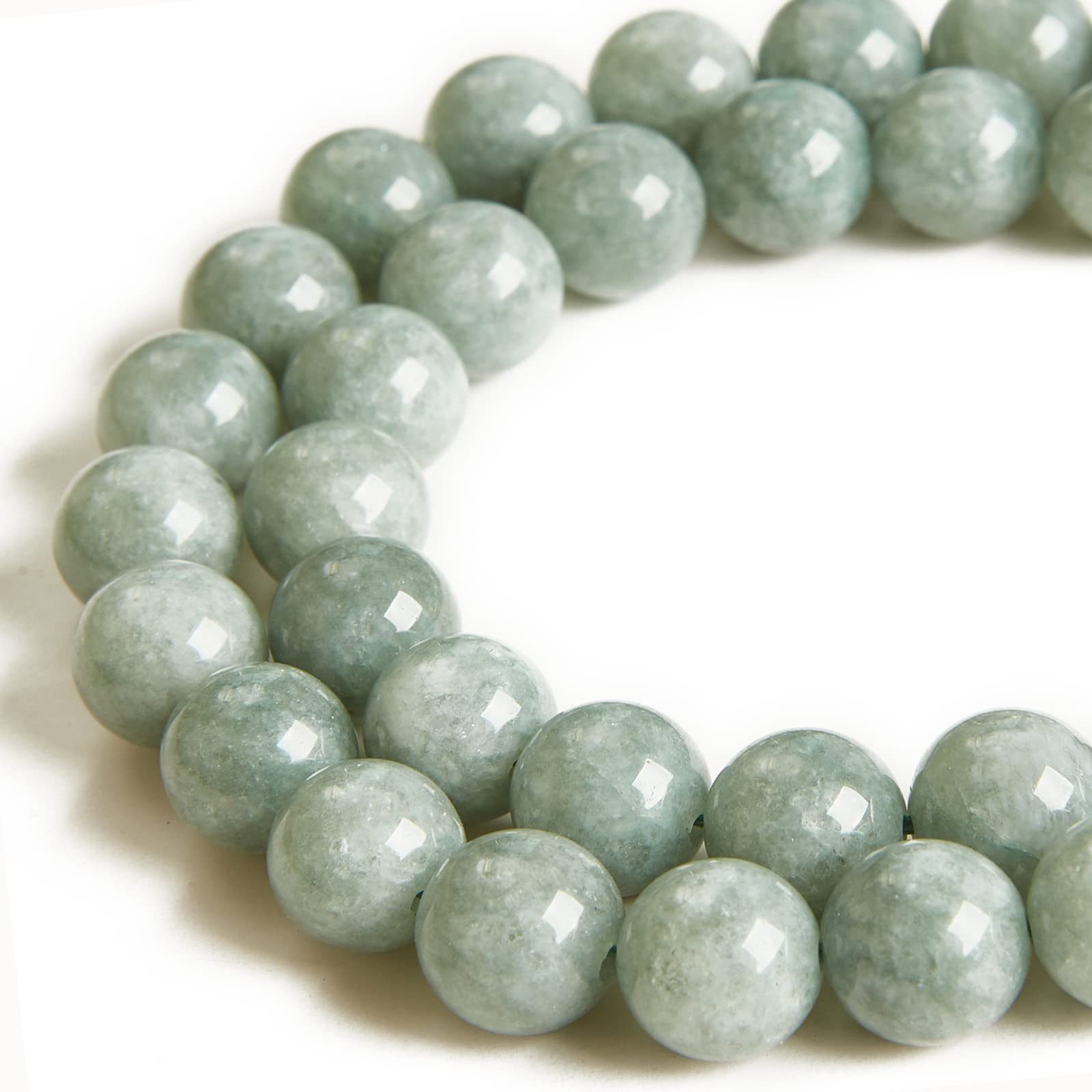 Perles rondes en jade birman 10mm pour imaginer vos bracelets d'été faits main