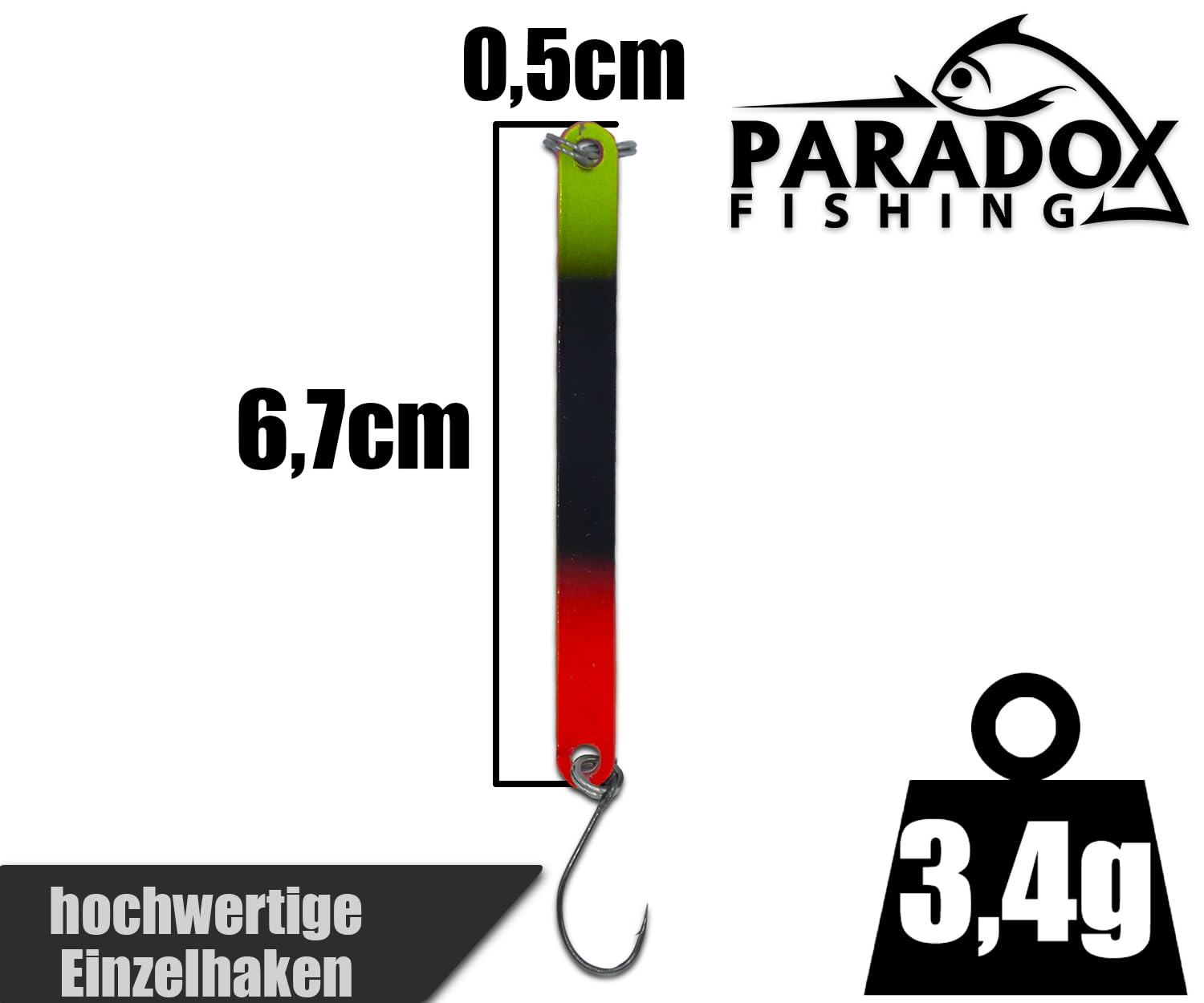 Paradox Fishing Set di esche da pesca per trote da 2,8 g, con scatola, 5 pezzi, attivi, cucchiaini per esche per trote Paradox Fishing Set di esche da pesca per trote da 2,8 g, con scatola, 5 pezzi, attivi, cucchiaini per esche per trote