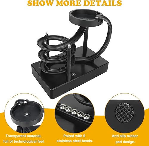 Miniatura 3 de Kinetic Art - Máquina de movimiento perpetuo, modelo de energía cinética de equilibrio físico, artilugios de física Newtons, juguetes de bola