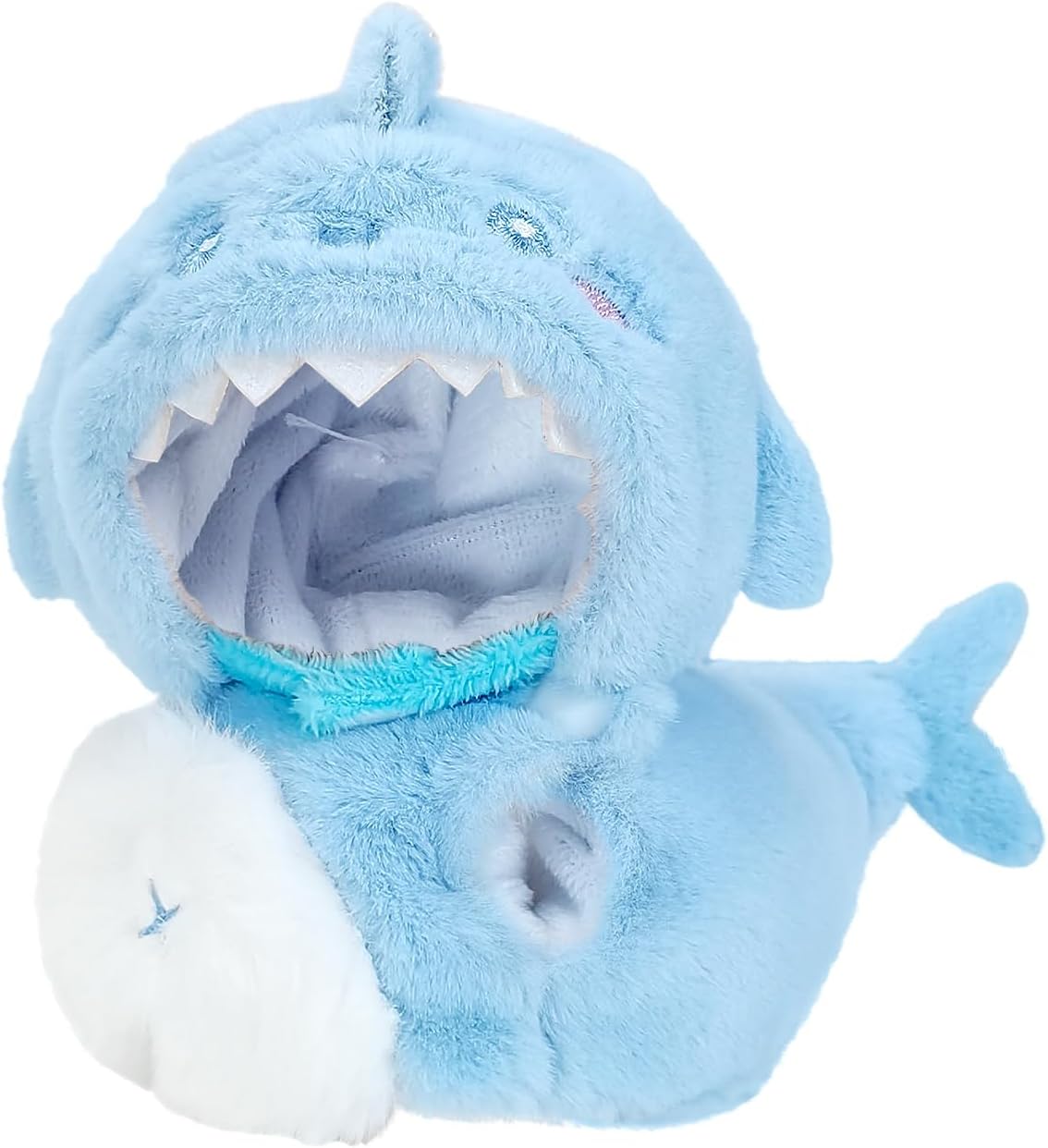 Product image of Doll Clothes, Compatible with Labubu, Animal-Inspired Hoodie Outfit with Accessories, Soft Fabric Collectible Apparel for Display (NO Doll) (Blue Shark)