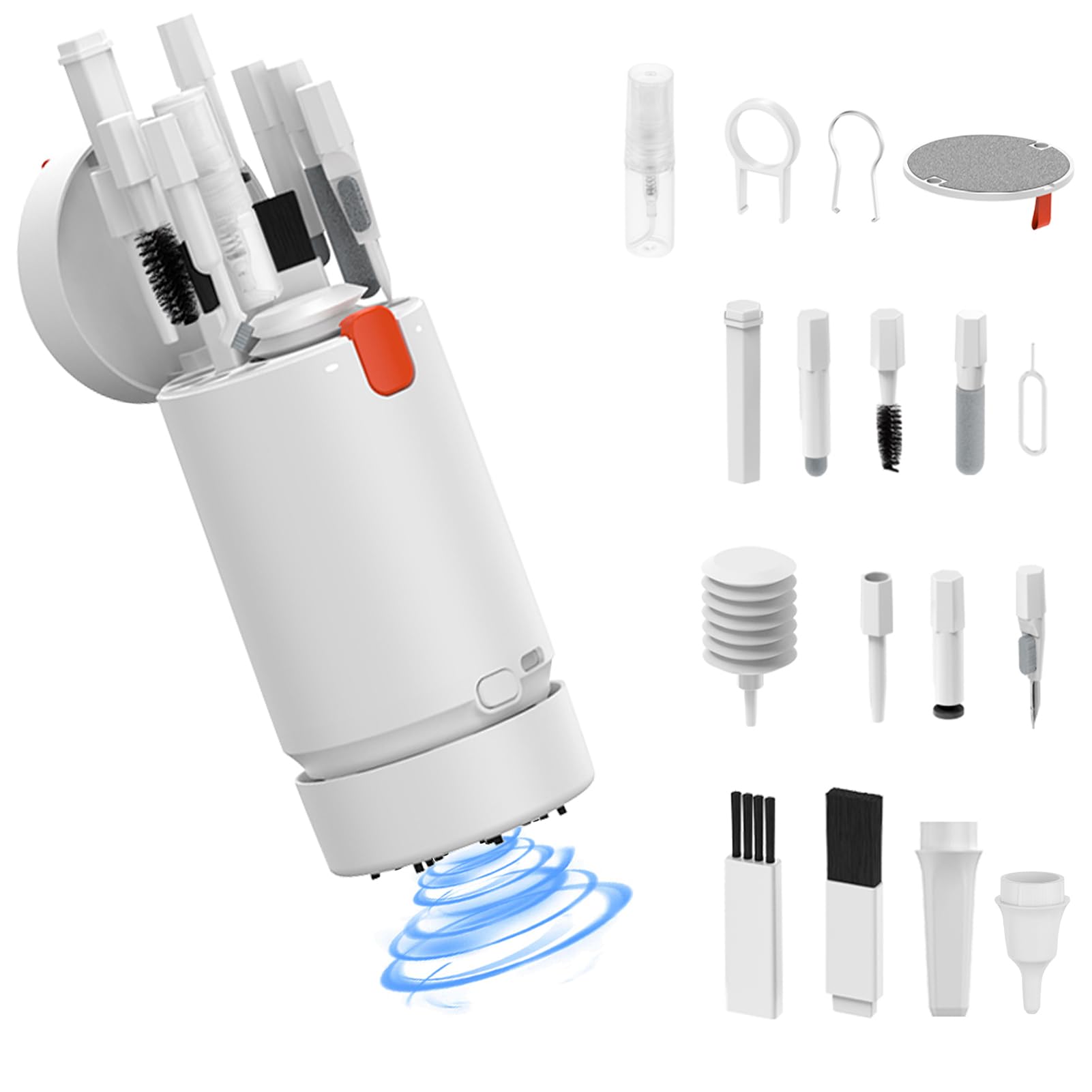 Kairova 21-in-1 Keyboard Cleaning Kit with Mini Vacuum Cleaner Laptop Cleaning Kit Electronic Cleaner Brush Tool Kit Computer Keyboard Screen Cell