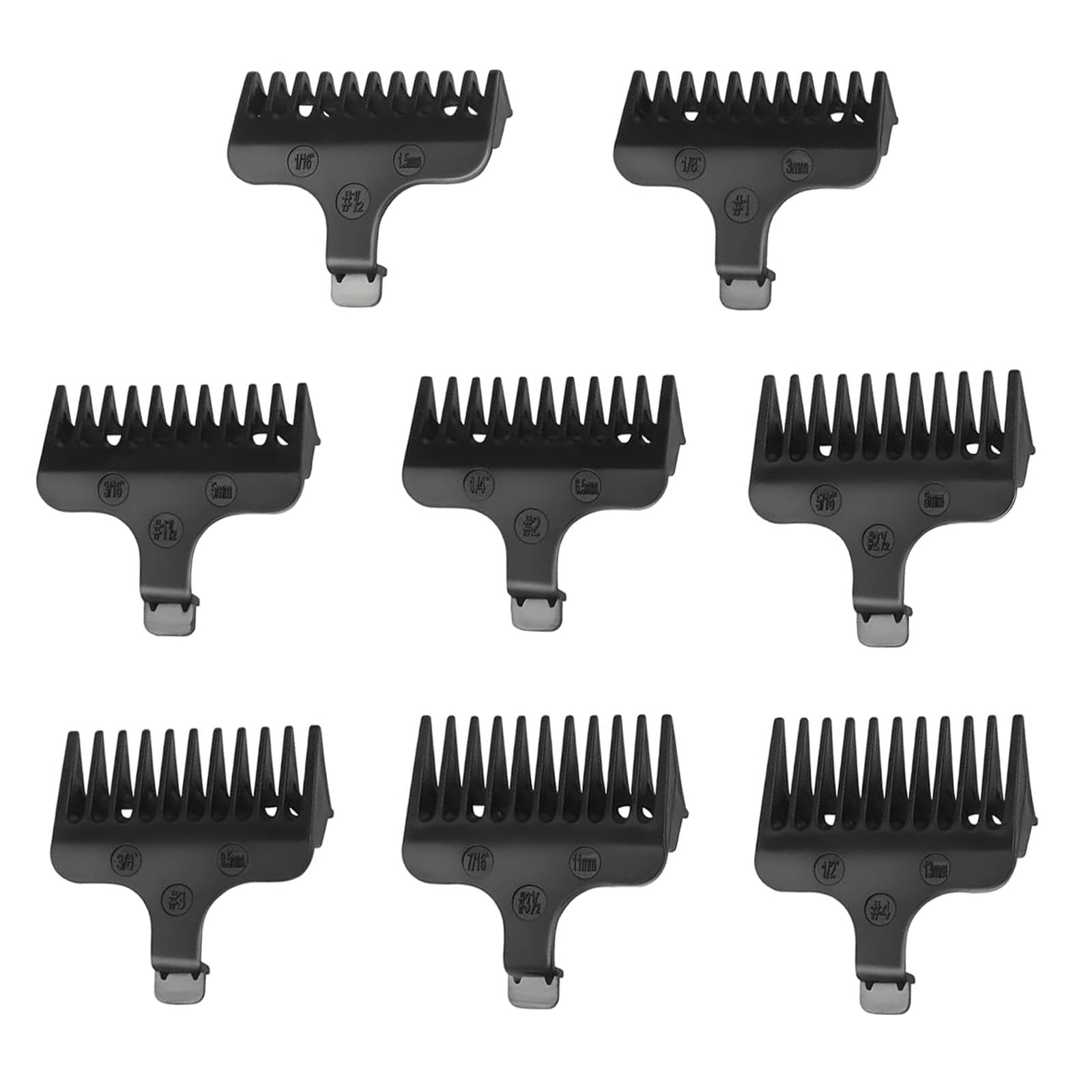 Photo 1 of BFLEPATI 8-Piece Replacement Comb Set for Wahl 40mm T-Blade Trimmers