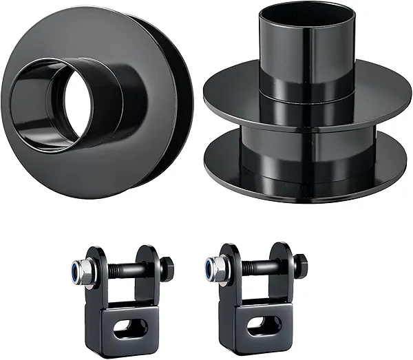 EVIL ENERGY 2.5" Front Leveling Lift Kit Compatible with 2005-2023 Ford F250 F350 Super Duty 4WD, 2.5 inch Front Suspension Strut Spacers with Shock Mount Extenders Black