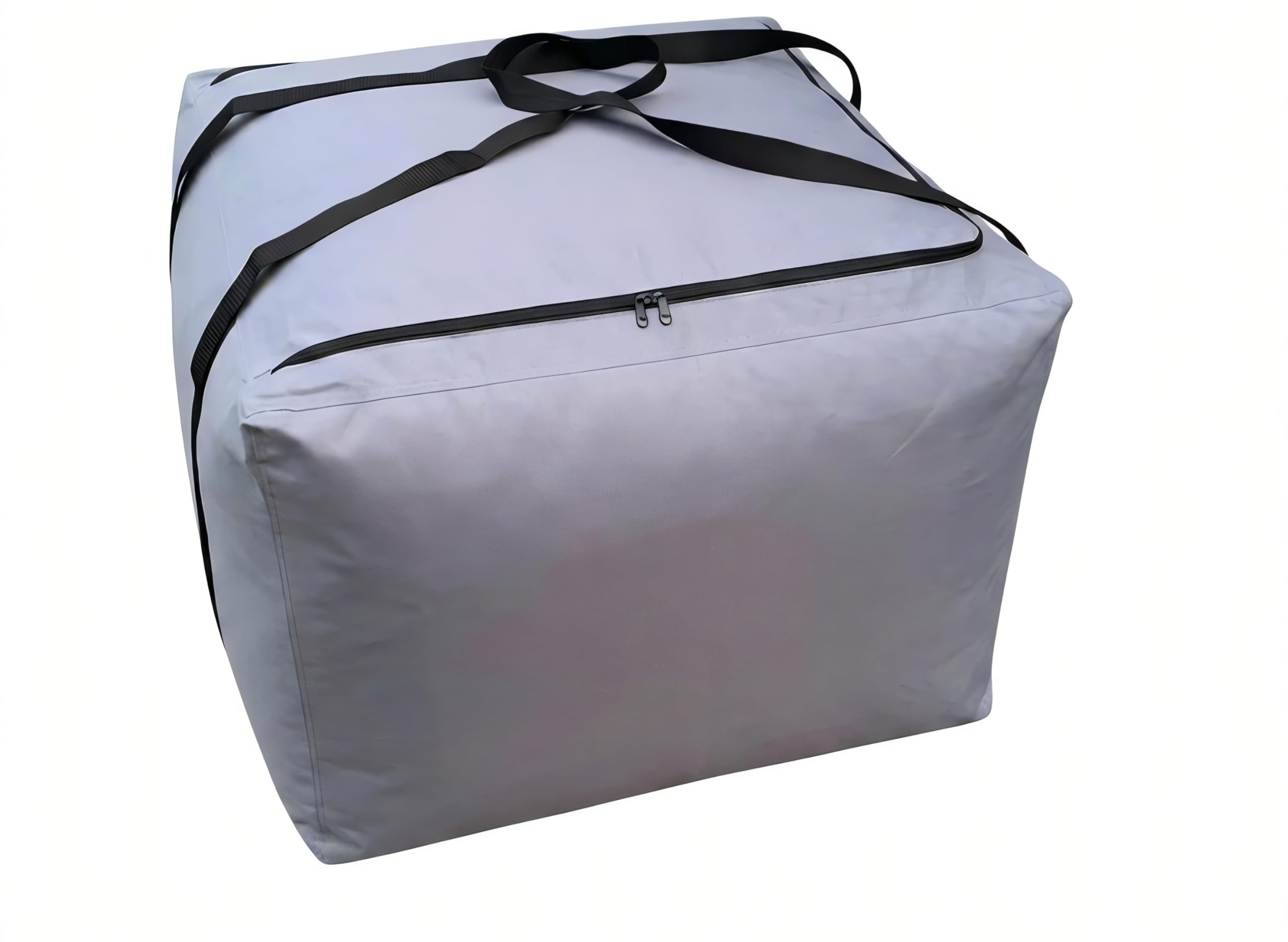 Kingsbridge Gray Garden Furniture Cushion Storage Bag, 600D Fabric, Double Stitching, Heavy Duty, Moisture Resistant Lxwxh 80X80x60cm (Use Indoors/Sheltered Areas)