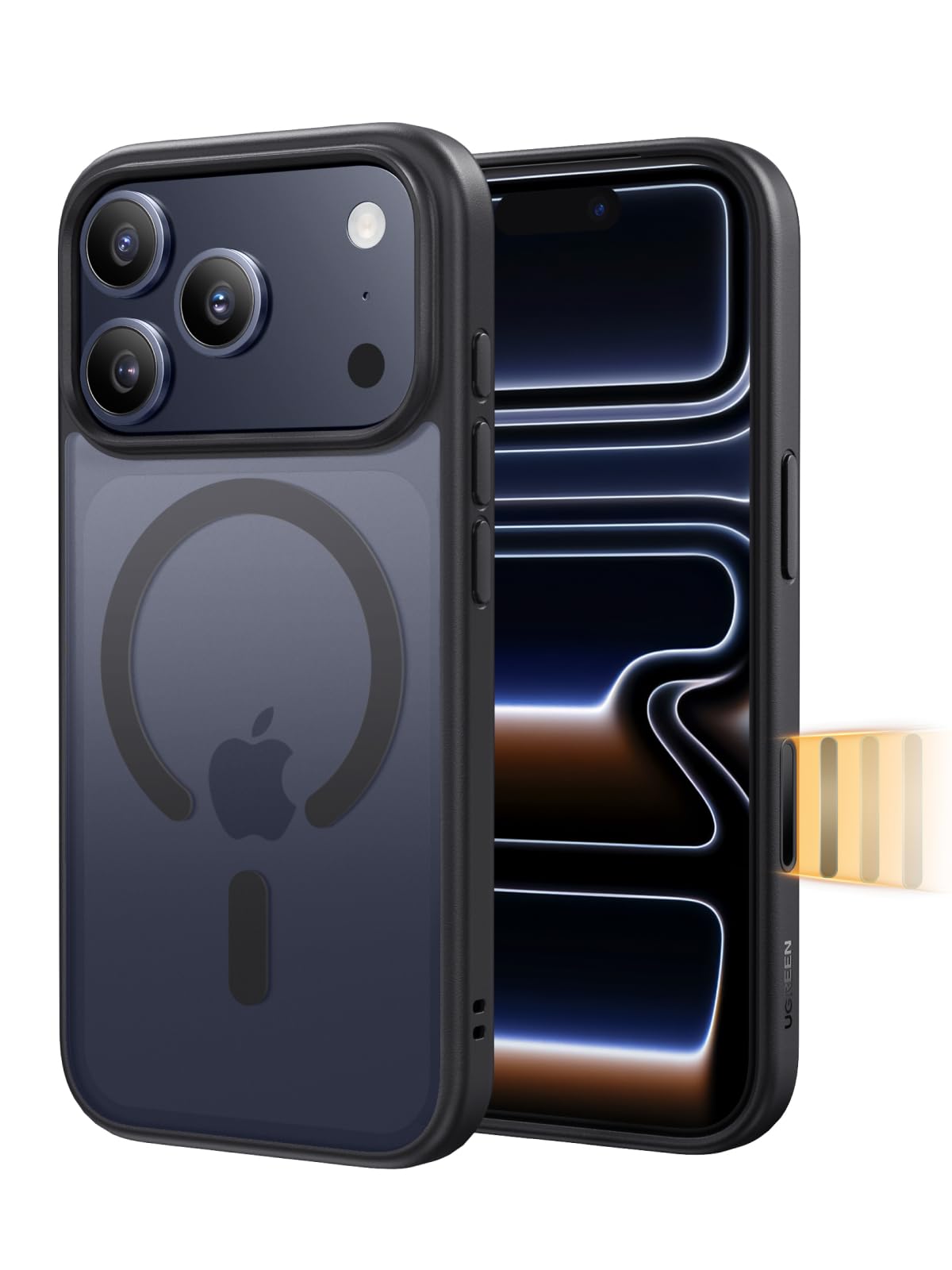UGREEN Magnetisch Hülle für iPhone 17 Pro Kompatibel mit MagSafe, Handyhülle für iPhone 17 Pro Case Militärischer Schutz Stoßfest Antifingerabdr