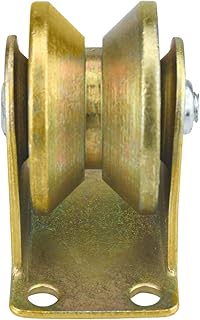 V-Type Groove Wheel Sliding Gate Roller 2 PCS Heavy Duty Rigid Caster with Bracket for Patio Sliding Doors Rolling Gate Industrial Machinery Max Loading Capacity 660 Lbs (-Type Groove Wheel) (V-Type)