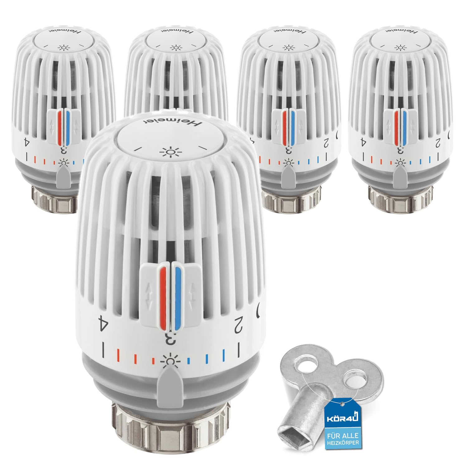 kör4u IMI Heimeier 6000-00.500 - Cabezal termostático con llave de purga de radiador (5)