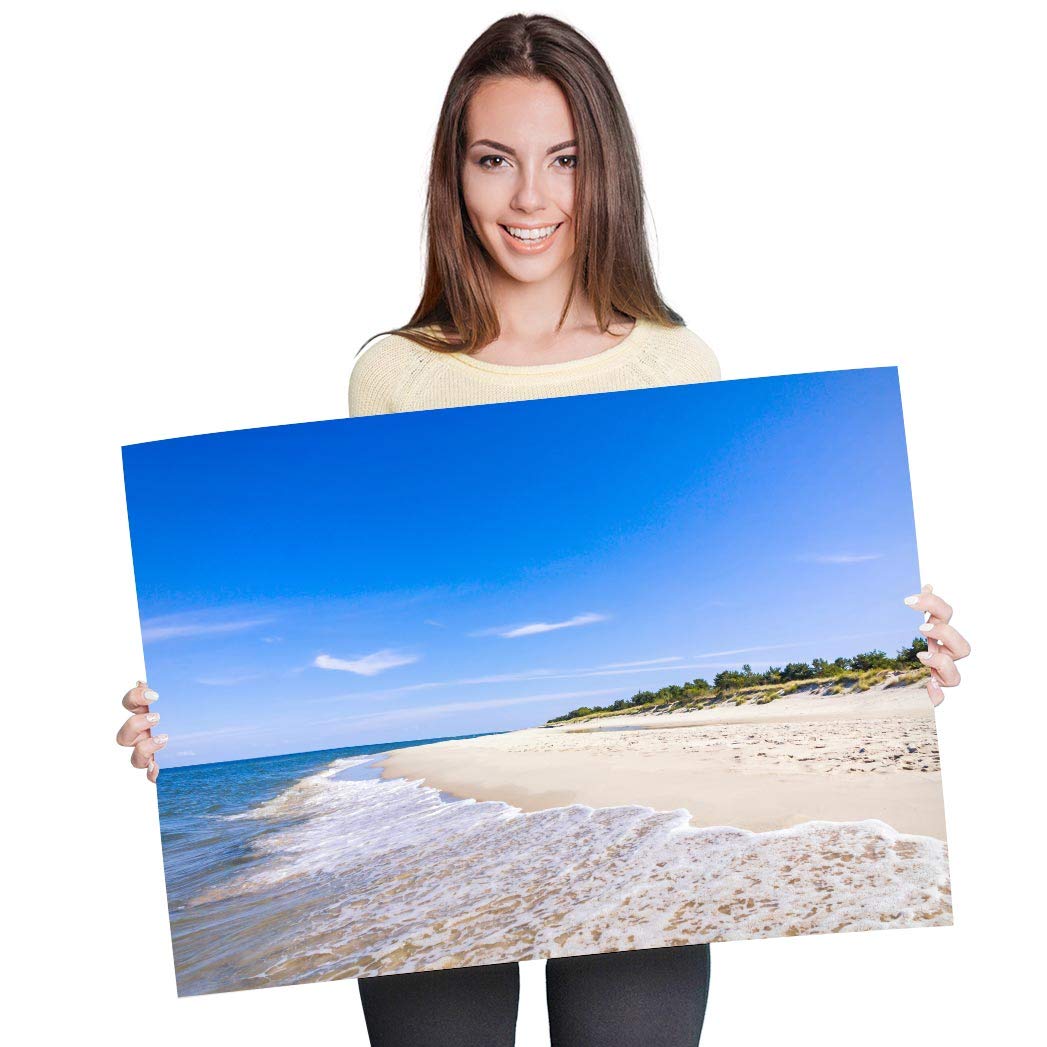 Destination Vinyl Posters A1 - Hel Peninsula Baltic Sea Poland Art Print 90 X 60 cm 180gsm satin gloss photo paper #16365