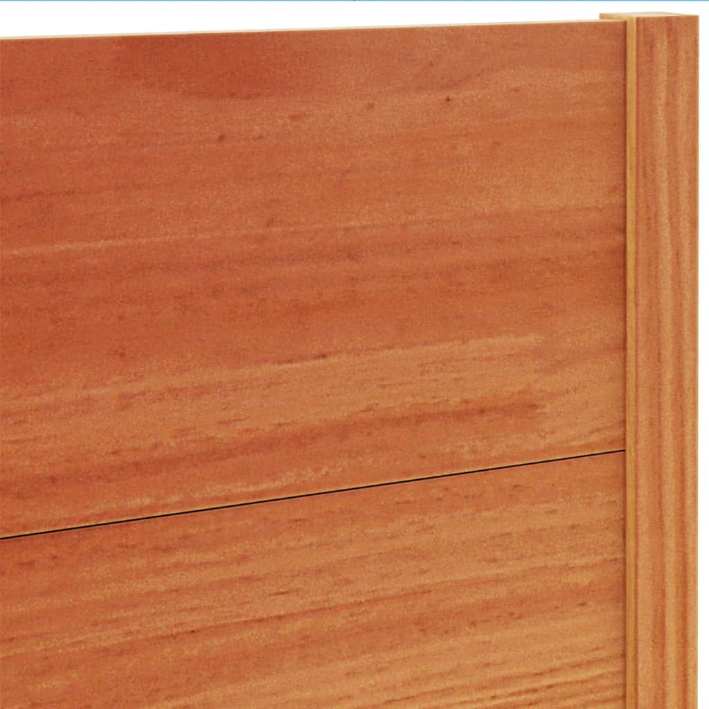 vidaXL Cabecero de Cama, Cabecera para Somier con Patas, Cabezal de Cama, Mueble para Dormitorio, Madera Maciza de Pino Marrón Cera 135 cm