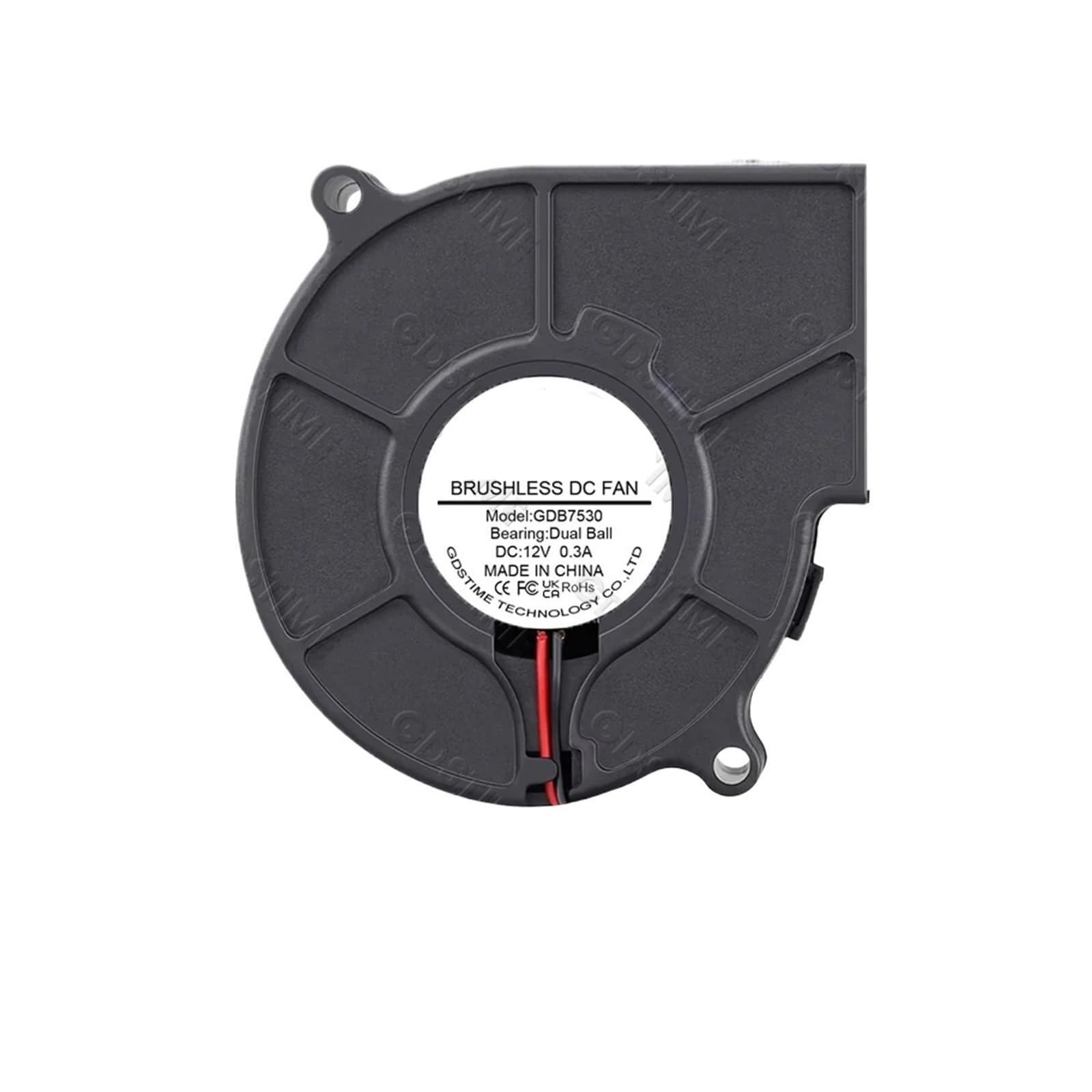 1 sztuk 7530 wentylator promieniowy 5 V 12 V wentylator 24 V 7 cm podwójny wentylator odśrodkowy promieniowy wentylator chłodnicy przepływu USB wentylator chłodnicy powietrza mini wentylator PC (2 szt