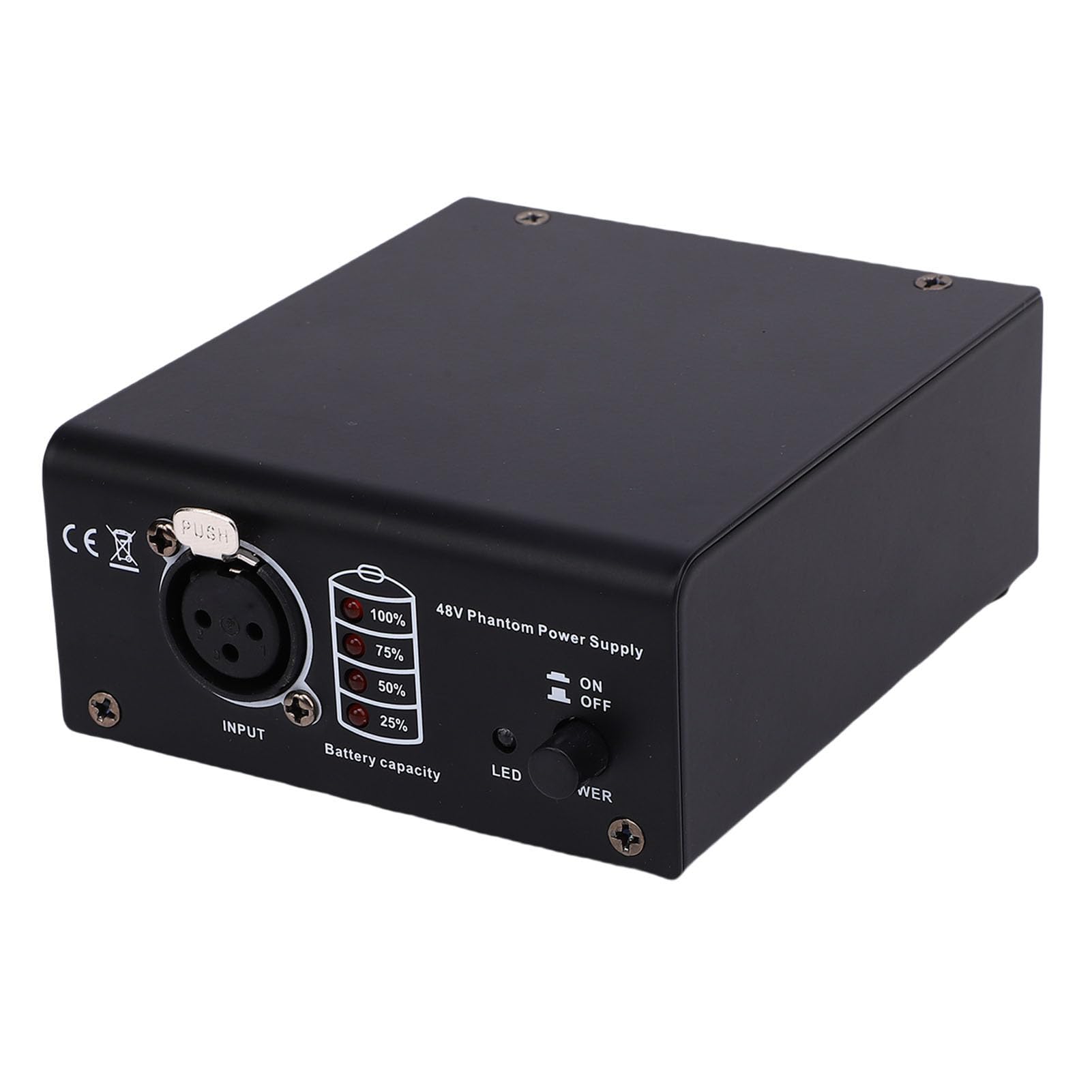 Alimentation Fantôme 48V avec Entrée Sortie XLR pour Micro à