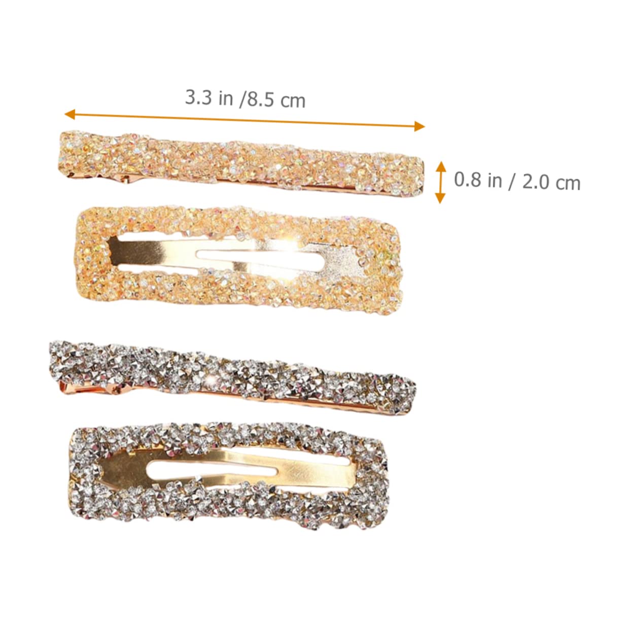 Ipetboom 24piezas Horquillas De Rhinestones Para Mujeres Accesorios De Cabello Elegantes y Chic Pinzas Para Niñas Para Fiestas y Ocasiones Especiales Negro Gris Champán