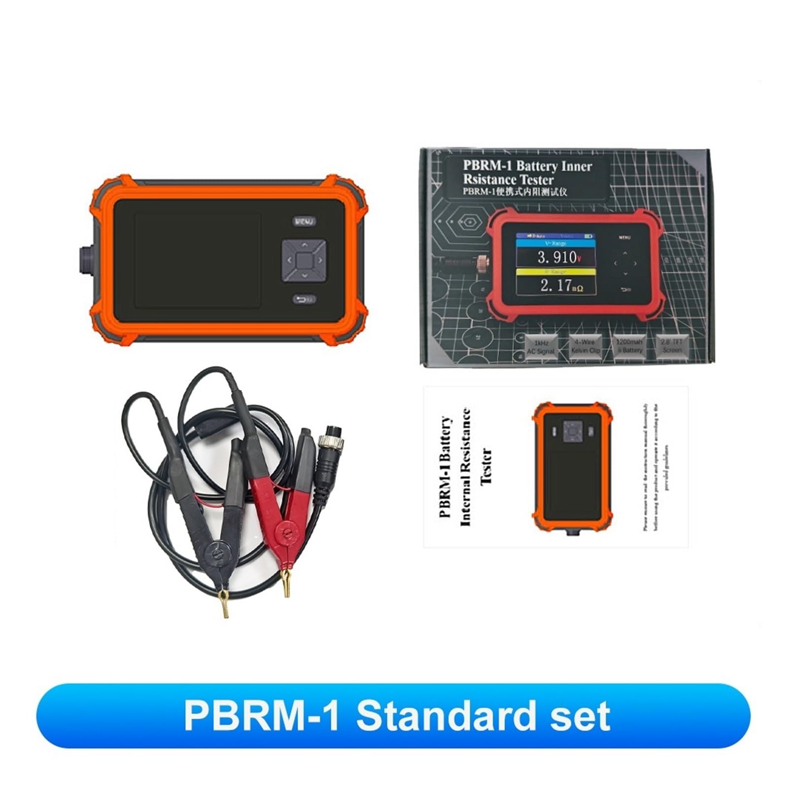 Tester di Resistenza Interna a Tensione a Batteria PBRM-1 Tester di Alta precisione for batterie al Litio e Piombo for Auto