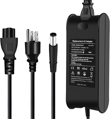 Cargador para laptop de 90 W compatible con Dell Inspiron 17r N7110 N7010 5720 15 N5010 N5030 N5040 N5050 15 15R 5537 15 M5010 M5030 1440 1520 15520